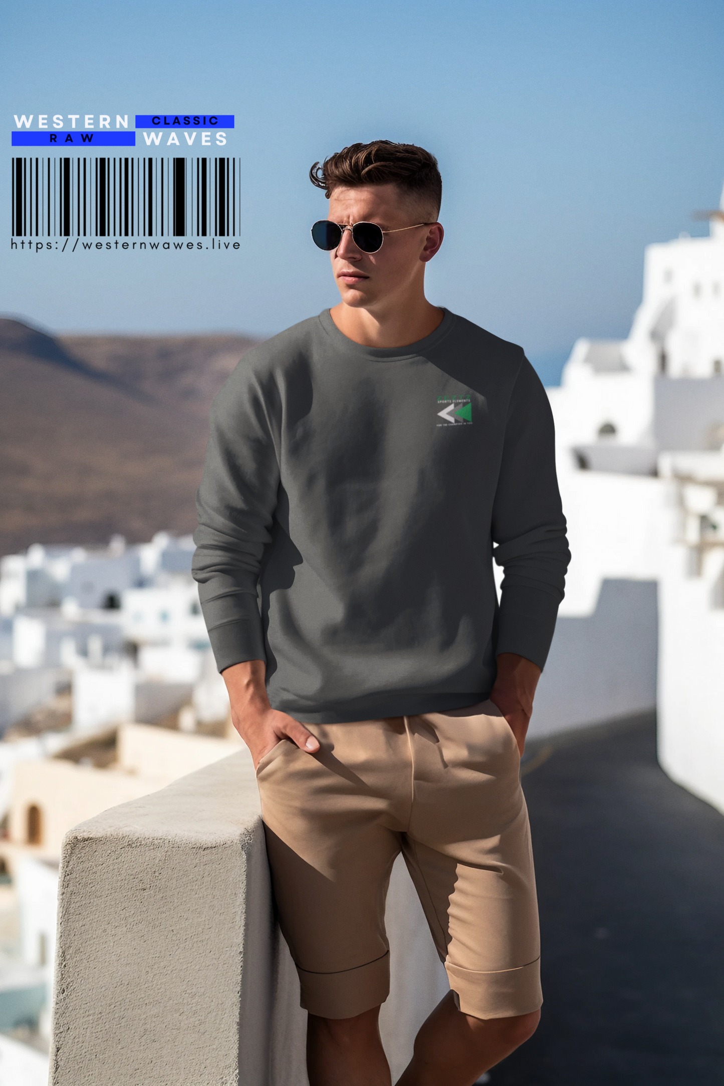Unisex Fleece Pullover with Embroidery_ N6+ Series USFPOWEM PT2WW001_ Limited Edition by WesternWaves: