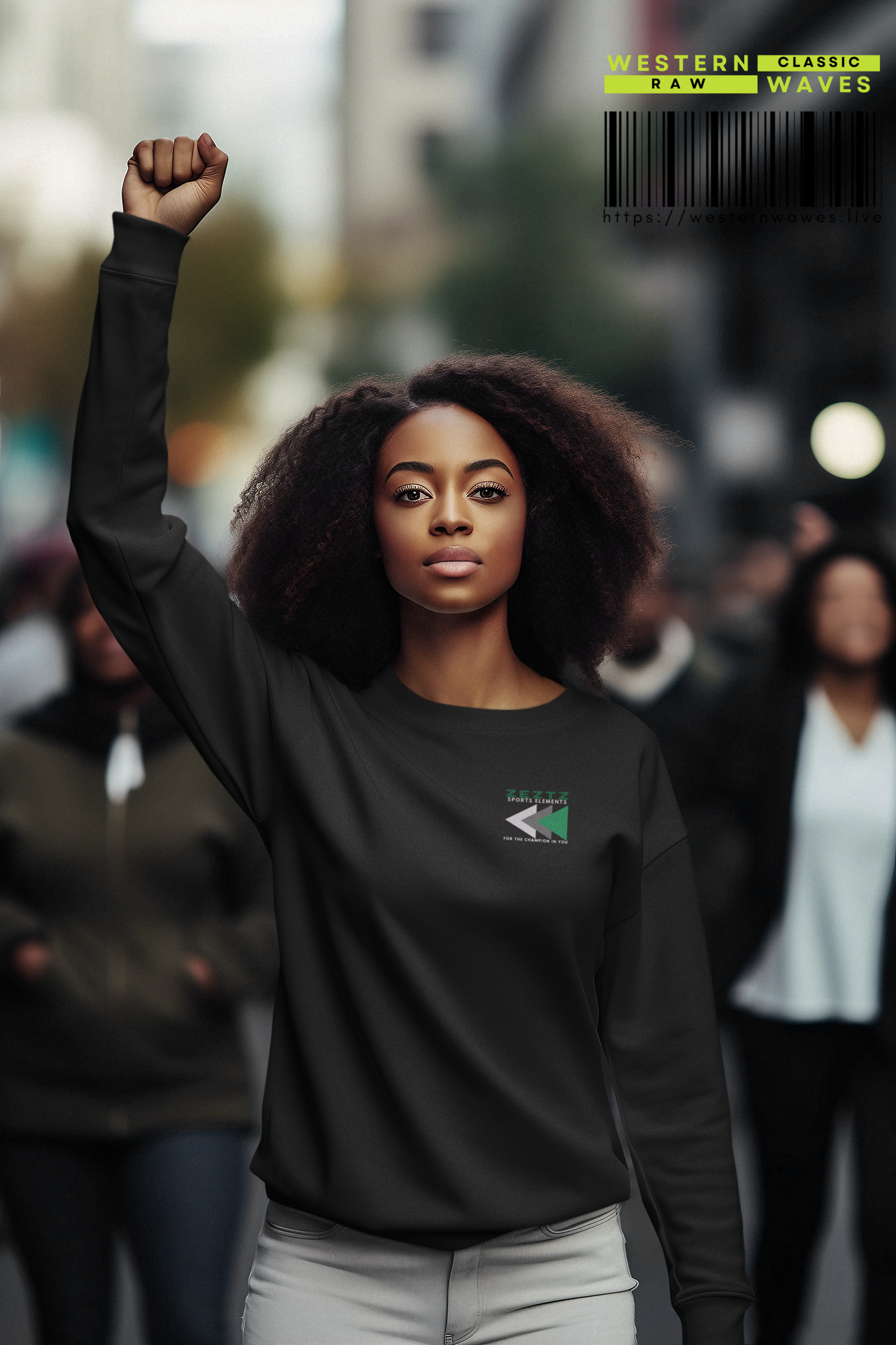 Unisex Fleece Pullover with Embroidery_ N6+ Series USFPOWEM PT2WW001_ Limited Edition by WesternWaves: