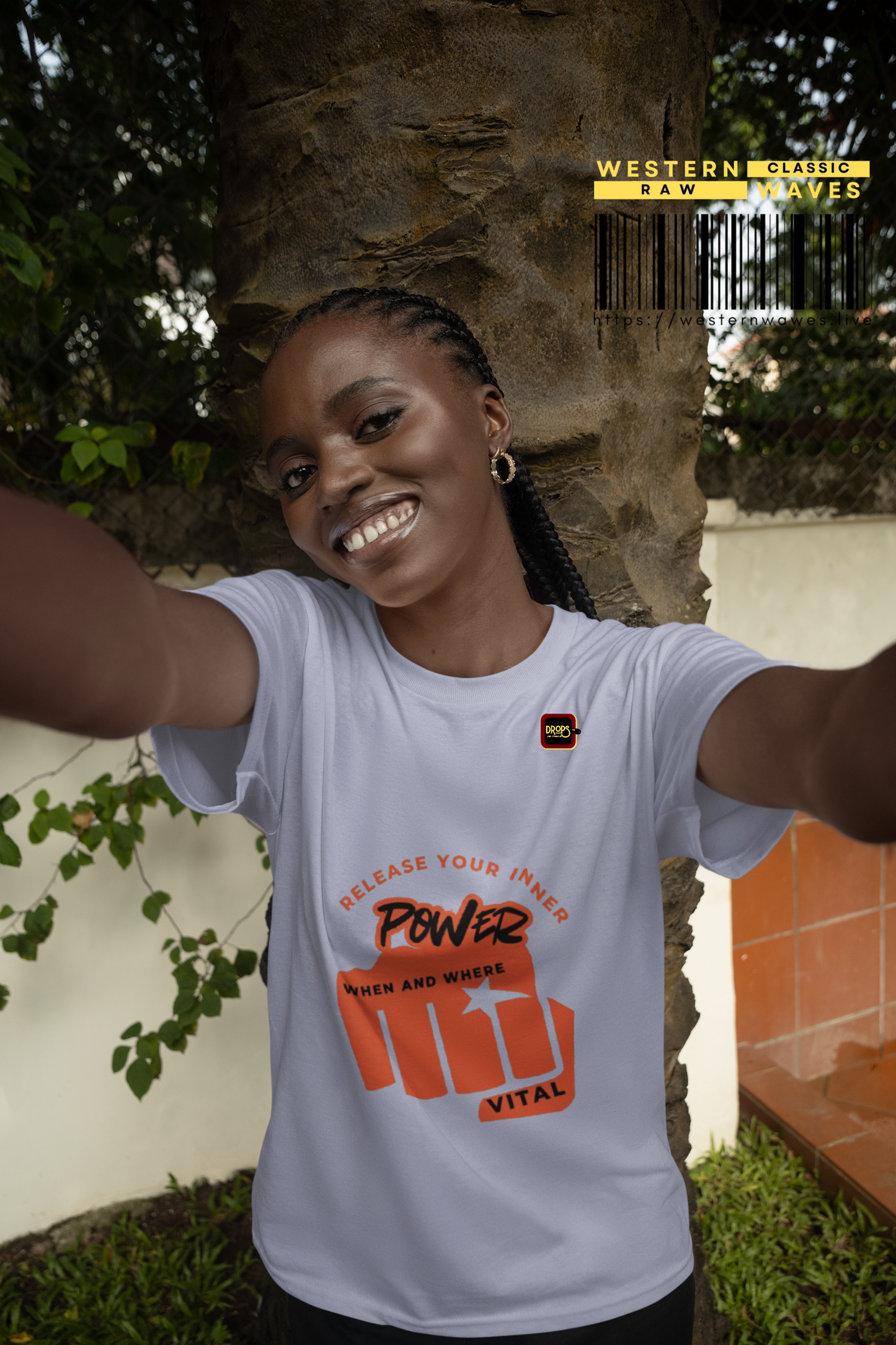 Unisex Cotton Crew Tee_ N3+ Series USCCTEE PT2WW004_ Limited Edition Workout & Everyday Routine Pleasure by WestenWaves:
