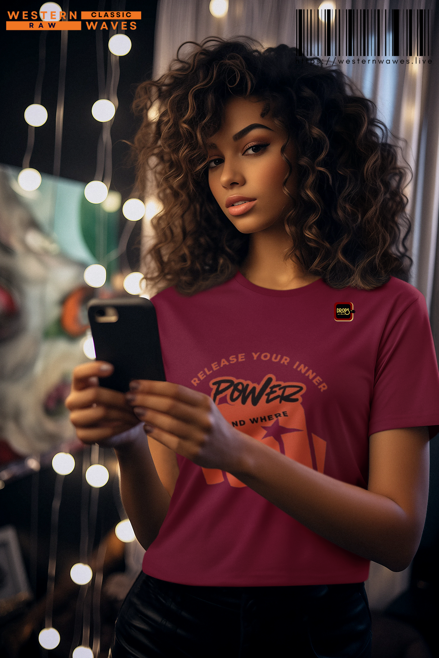 Unisex Cotton Crew Tee_ N3+ Series USCCTEE PT2WW004_ Limited Edition Workout & Everyday Routine Pleasure by WestenWaves: