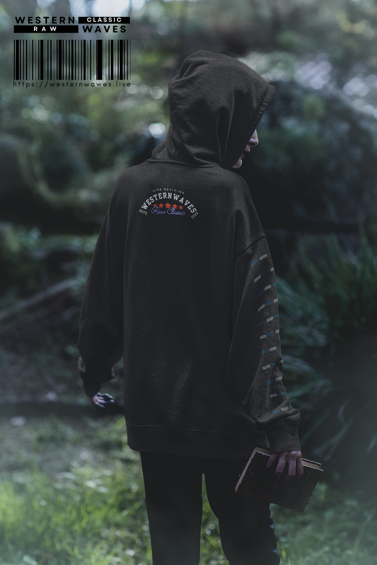 Unisex Lightweight Hooded Sweatshirt – N2+ Series USLWHSS PT2WW023_ Limited Edition Crafted Comfort by WesternWaves: