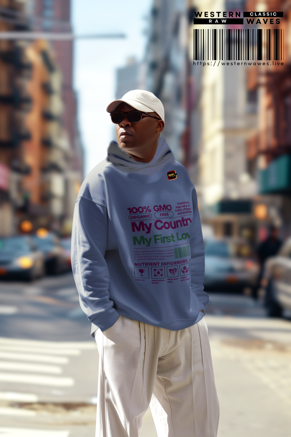 Unisex Lightweight Hooded Sweatshirt – N2+ Series USLWHSS PT2WW022_ Limited Edition Crafted Comfort by WesternWaves: