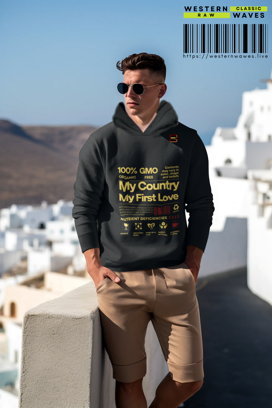 Unisex Lightweight Hooded Sweatshirt – N2+ Series USLWHSS PT2WW022_ Limited Edition Crafted Comfort by WesternWaves: