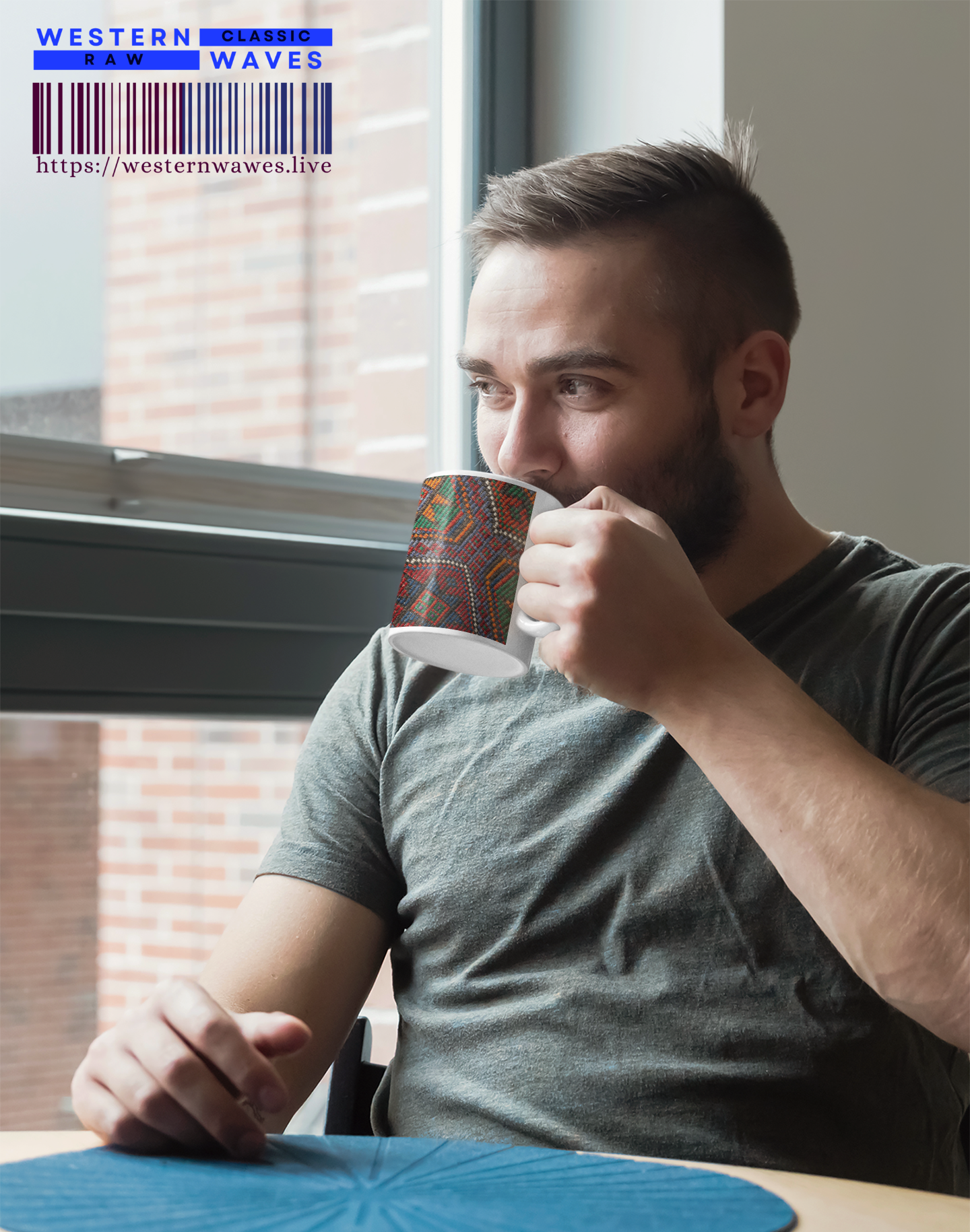 Ceramic Coffee Mug 11oz & 15oz_ N7+ Series CCMUG11&15OZ_ Limited Edition Colourful Ceramic Mug for Home & Office by WesternWaves: