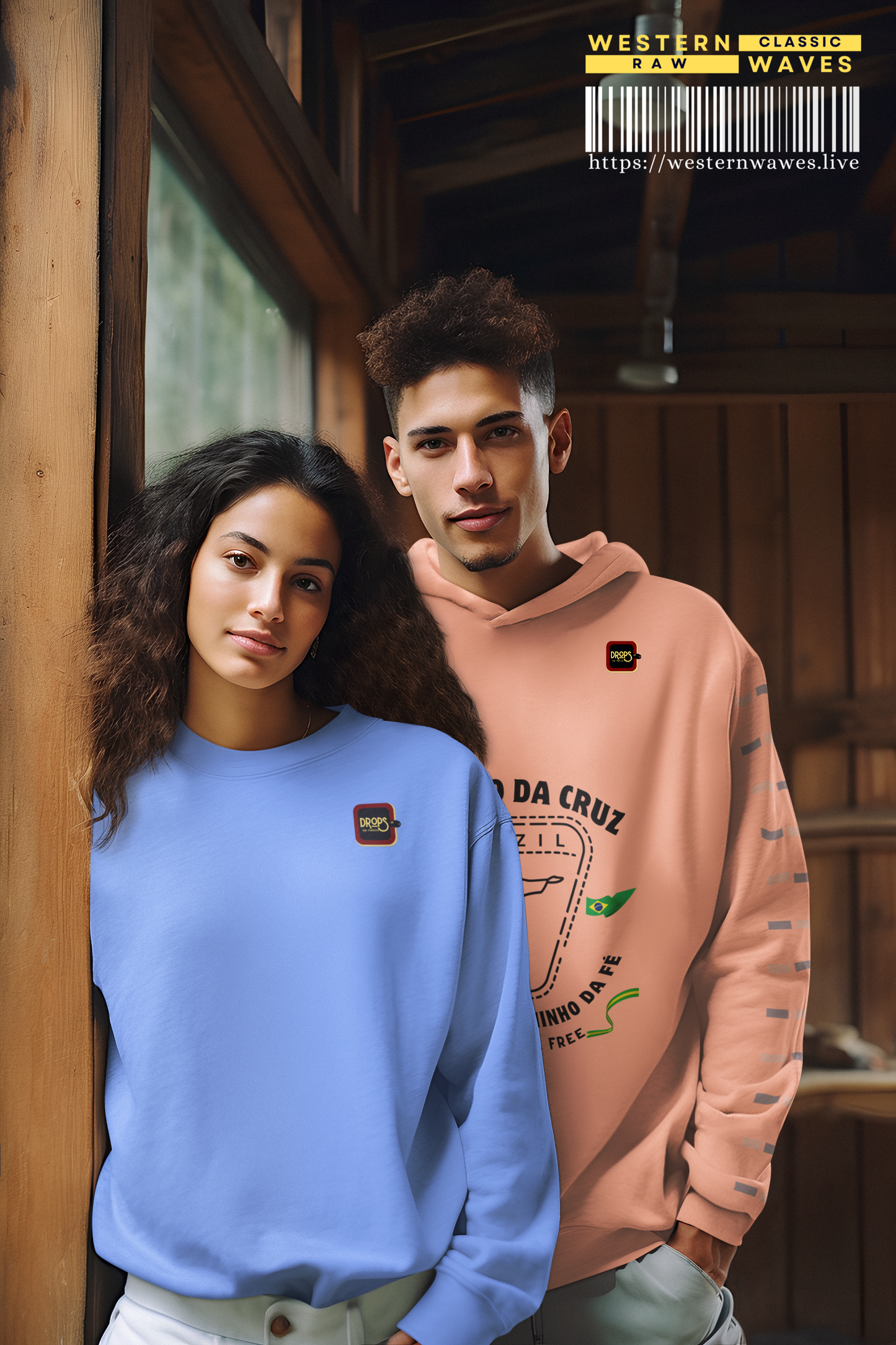 Unisex Lightweight Hooded Sweatshirt – N2+ Series USLWHSS PT2WW024_ Limited Edition Crafted Comfort by WesternWaves: