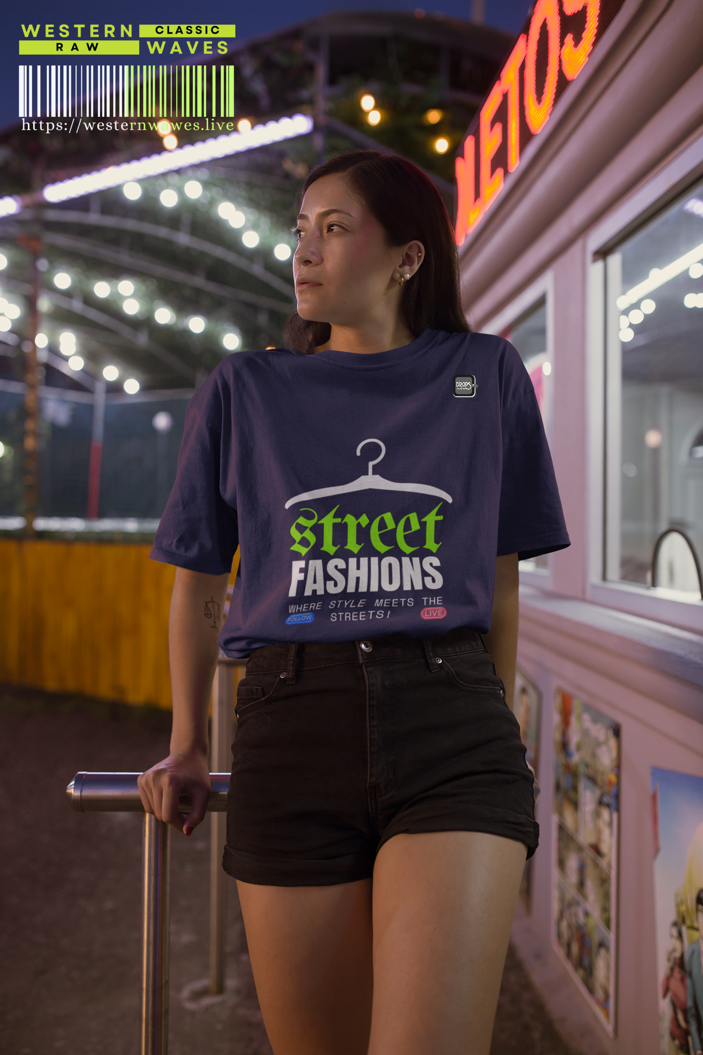 Unisex Oversized Tee_ N6+ Series USOSTEE PT2WW003_ Limited Edition by WesternWaves: