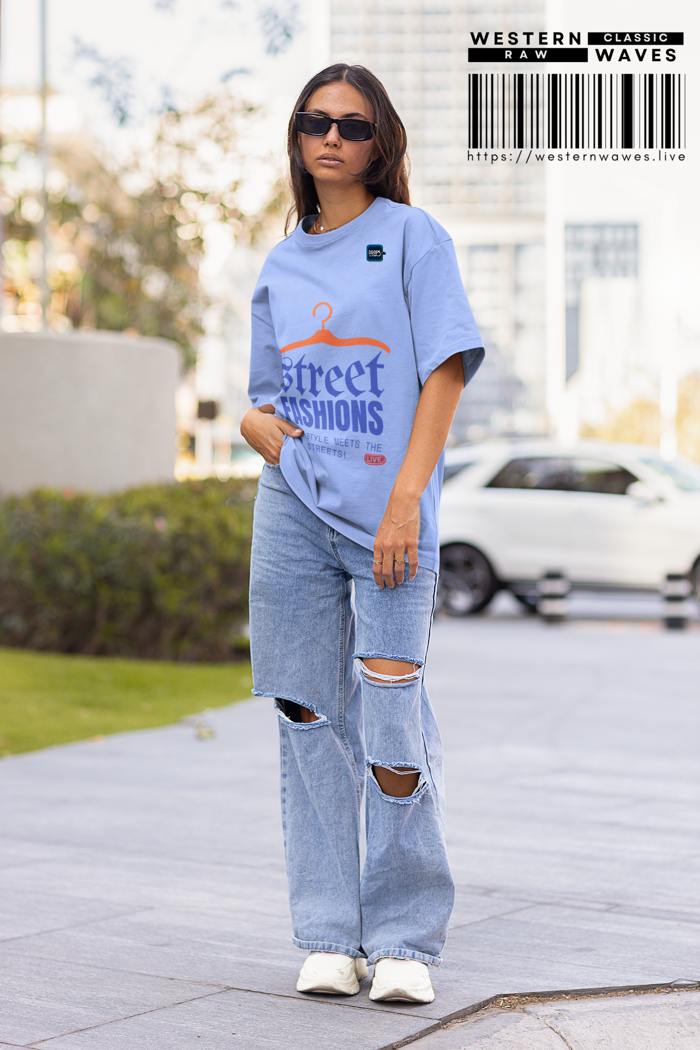 Unisex Oversized Tee_ N6+ Series USOSTEE PT2WW003_ Limited Edition by WesternWaves: