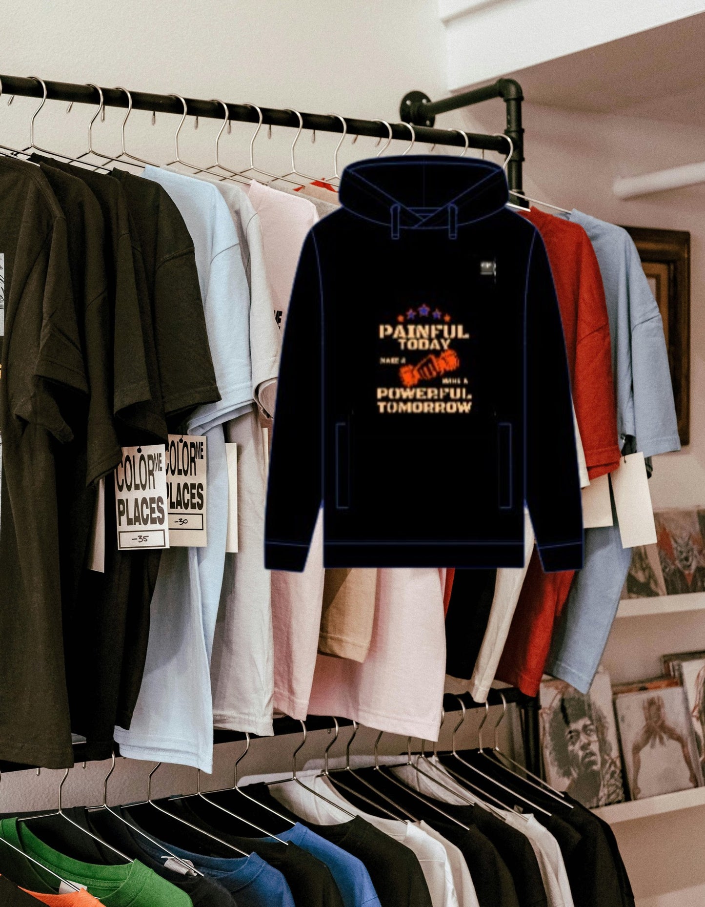 Men's Organic Hoodie_ N7+ Series MOHOODIE PT2WW001_ Limited Edition Powerful Tomorrow by WesternWaves: