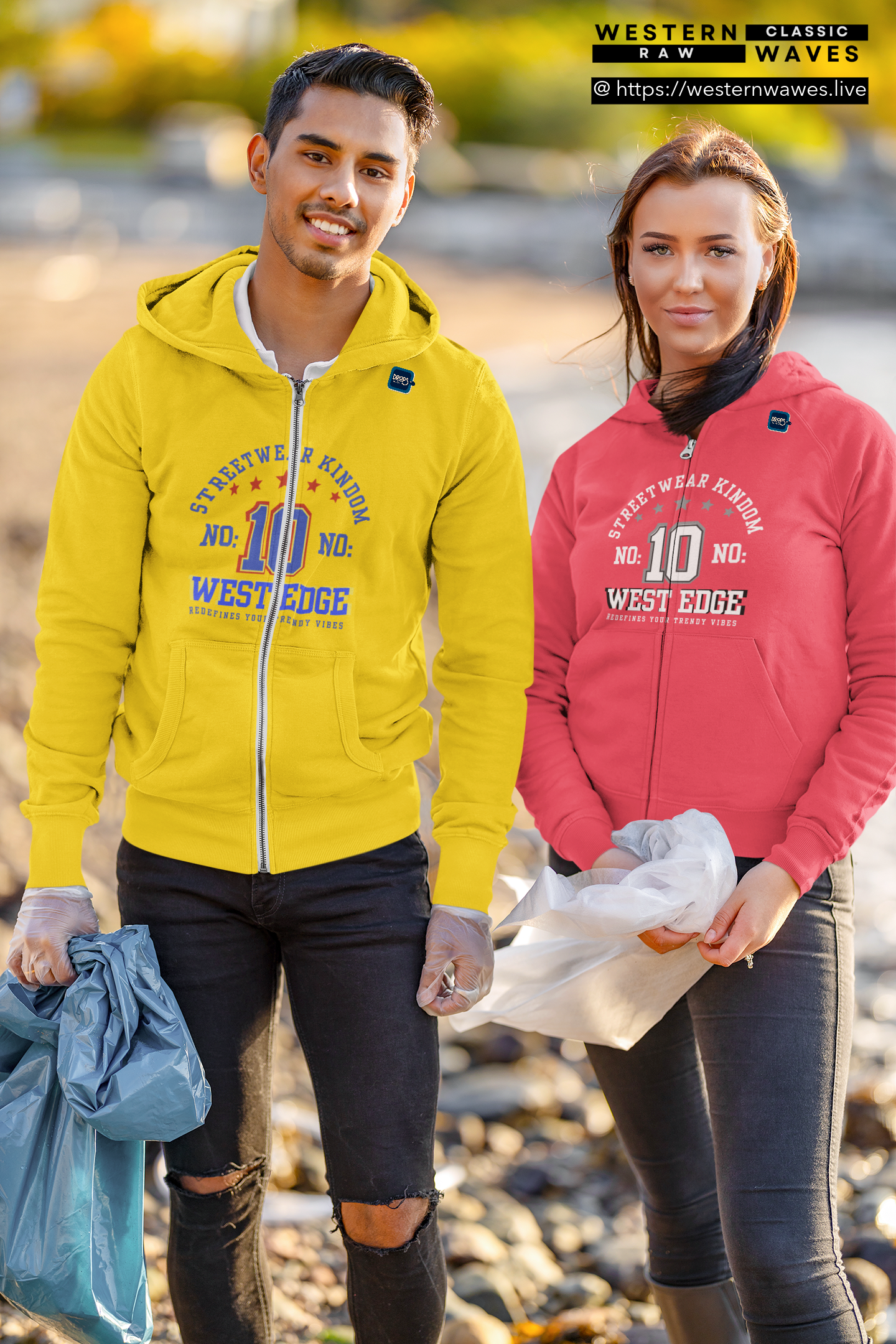 Unisex Full Zip Hoodie_ N7+ Series USFZHOODIE PT2WW003_ Limited Edition Trendy Vibes by WesternWaves: