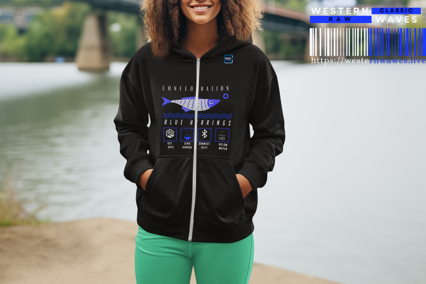 Unisex Full Zip Hoodie_ N7+ Series USFZHOODIE PT2WW003_ Limited Edition Trendy Vibes by WesternWaves:
