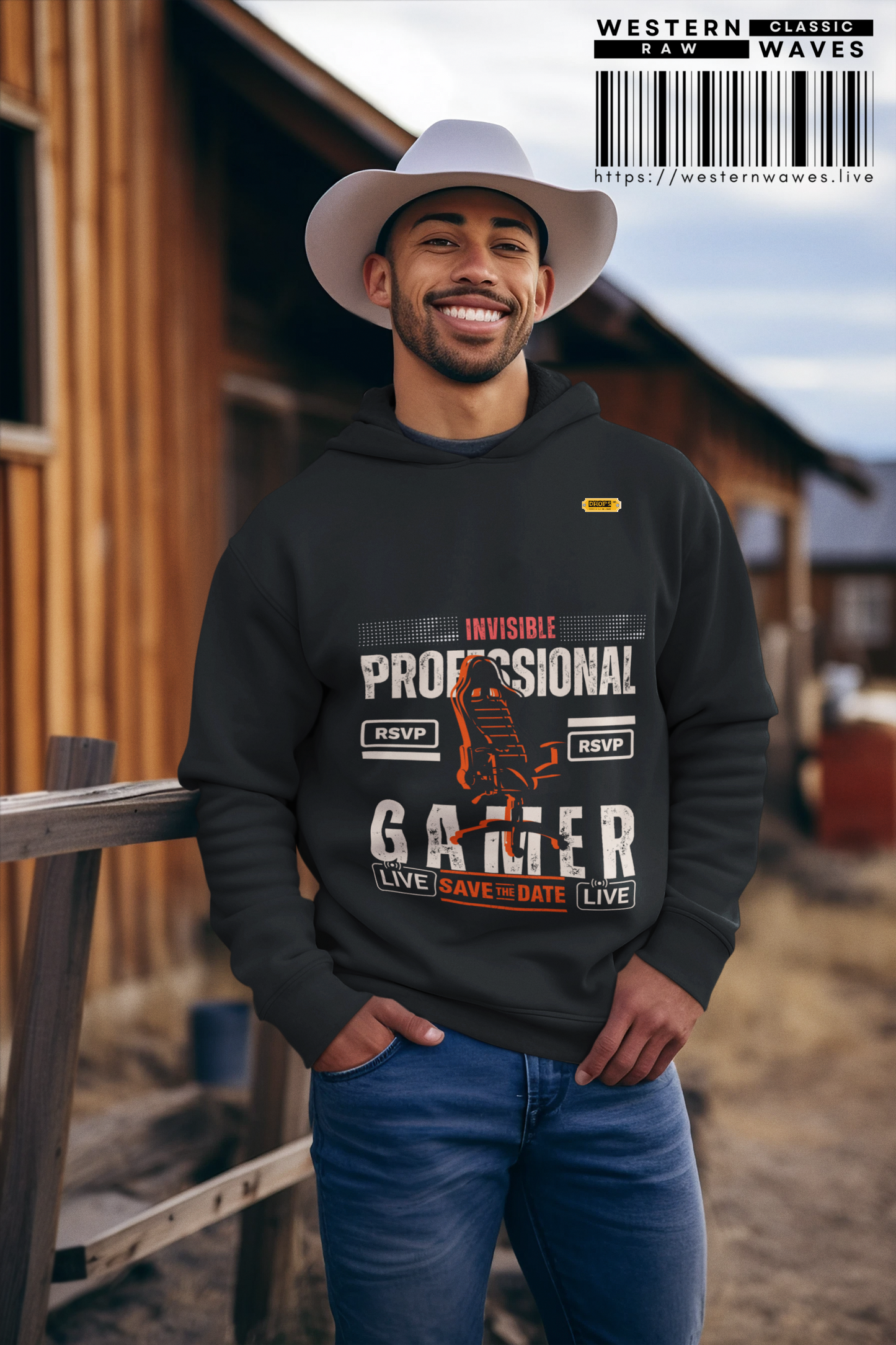 Unisex Lightweight Hooded Sweatshirt – N2* Series USLWHSS PT2WW027_ Limited Edition Crafted Comfort by WesternWaves: