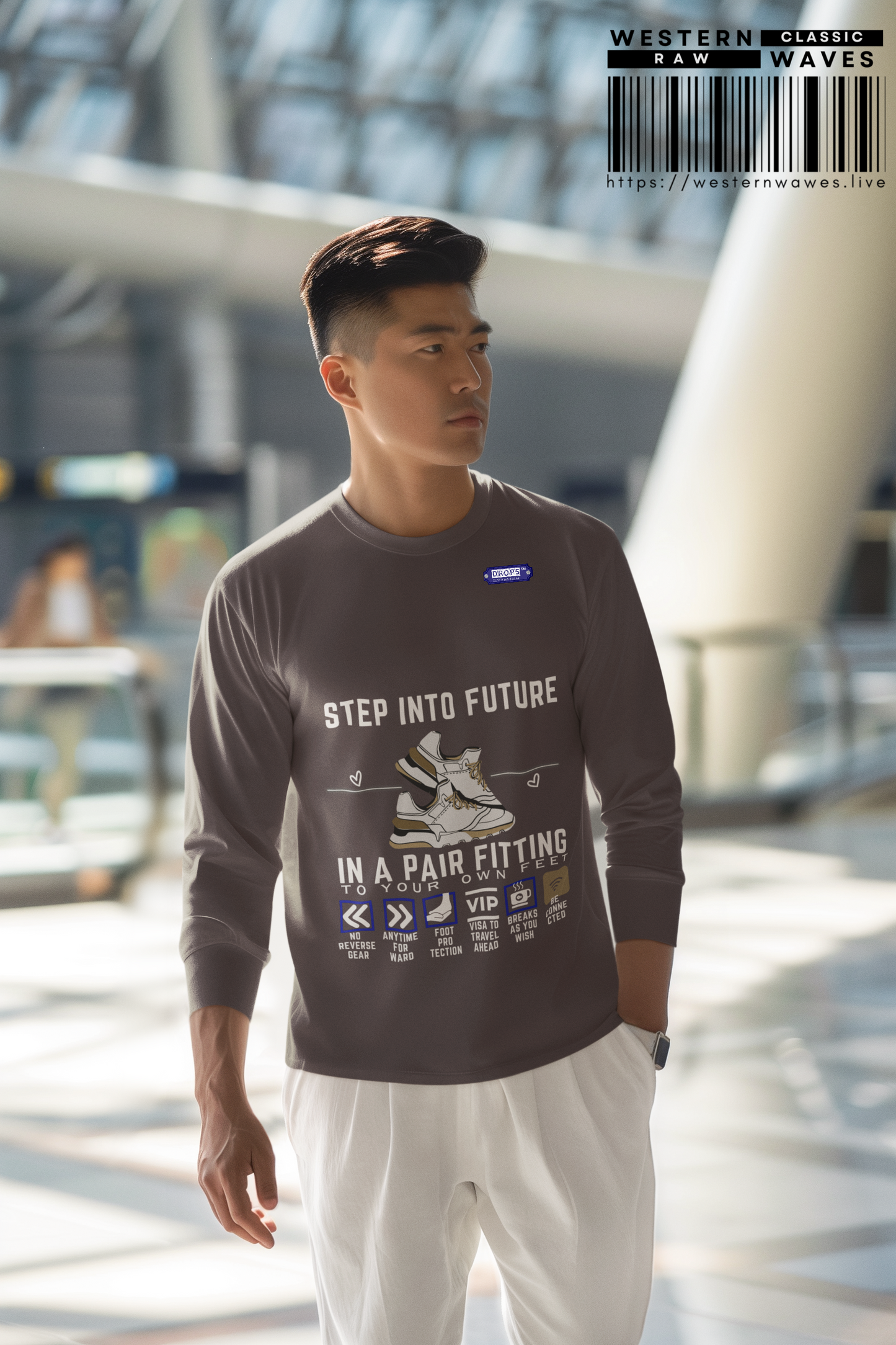Unisex ComfortWash® Garment Dyed Crewneck Sweatshirt_ N7* Series USCGDCNSS PT2WW001_ Limited Edition Comfort & Retro Flair by WesternWaves: