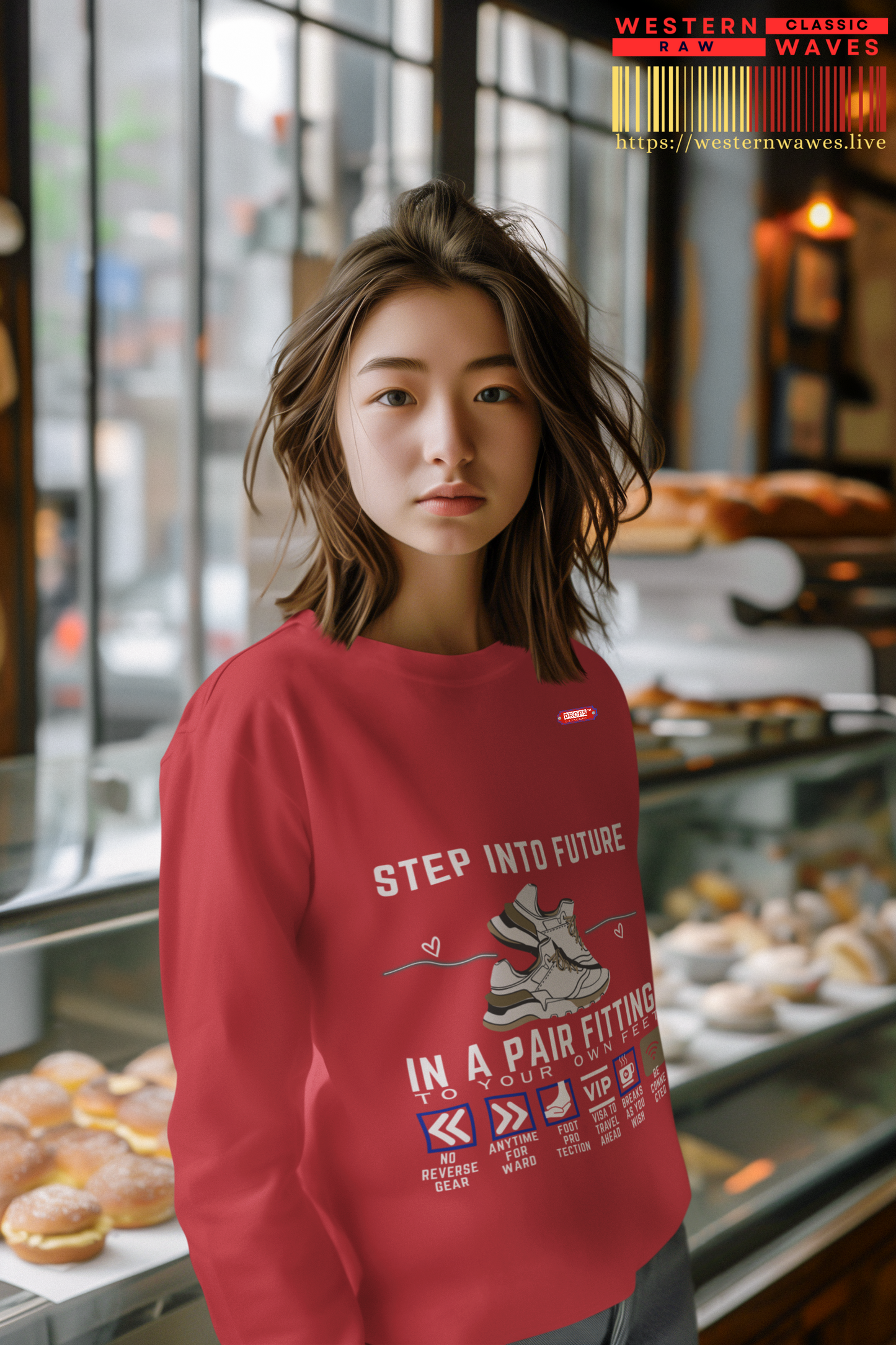 Unisex ComfortWash® Garment Dyed Crewneck Sweatshirt_ N7* Series USCGDCNSS PT2WW001_ Limited Edition Comfort & Retro Flair by WesternWaves: