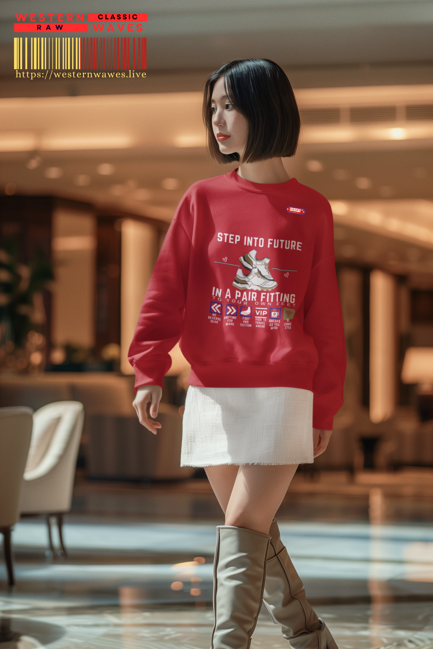 Unisex ComfortWash® Garment Dyed Crewneck Sweatshirt_ N7* Series USCGDCNSS PT2WW001_ Limited Edition Comfort & Retro Flair by WesternWaves: