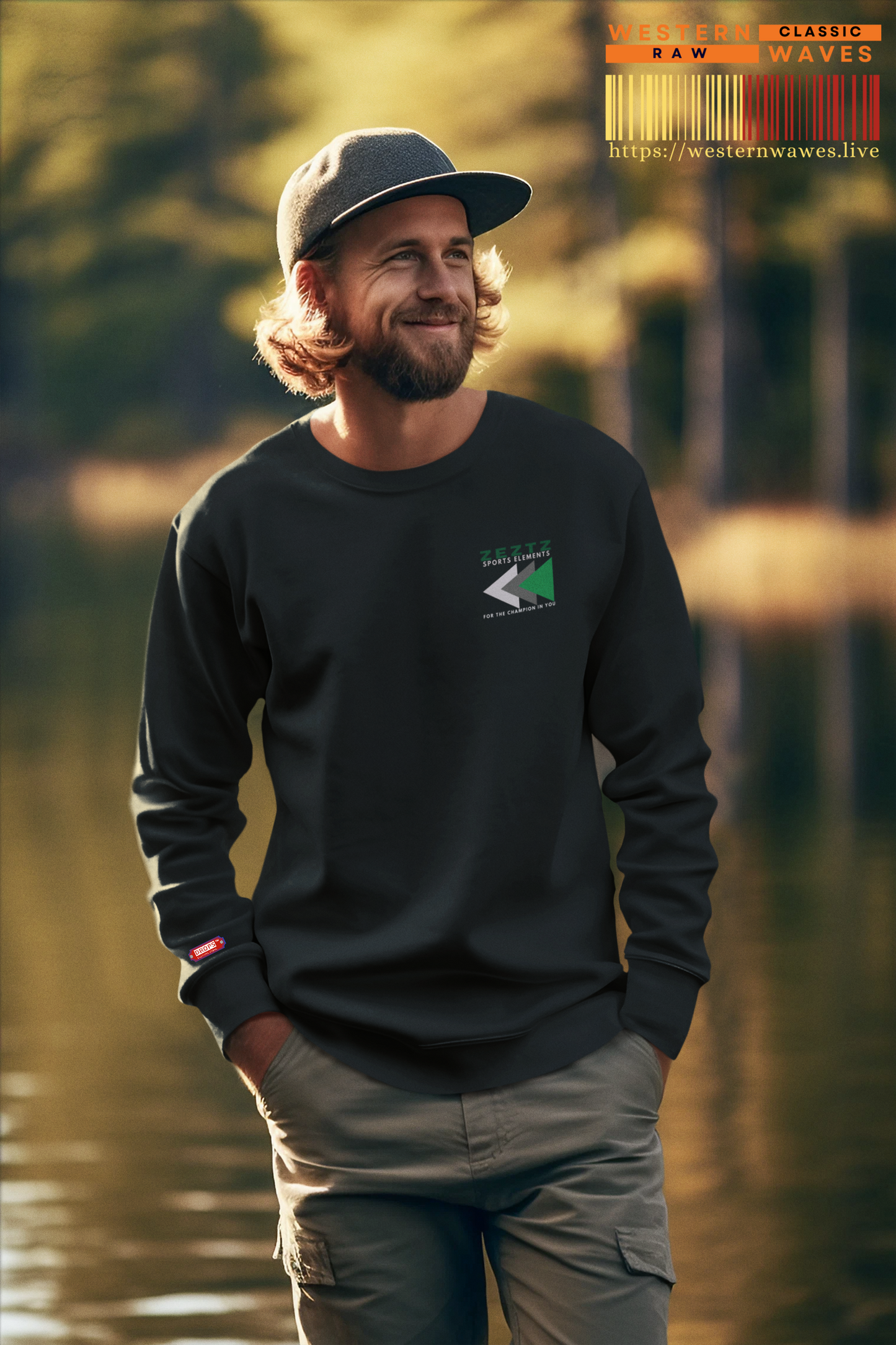 Men's Crewneck Sweatshirt_ N7* Series M'SCNSS PT2WW001_ Limited Edition Cozy Casual Wear by WesternWaves: