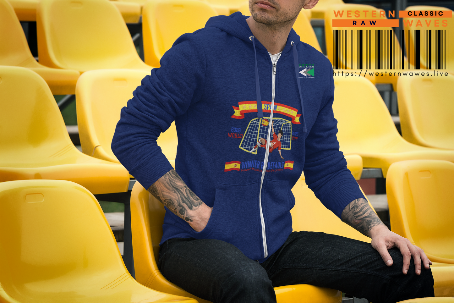 Unisex Full Zip Hoodie_ N7* Series USFZHOODIE PT2WW007_ Limited Edition Trendy Vibes by WesternWaves: