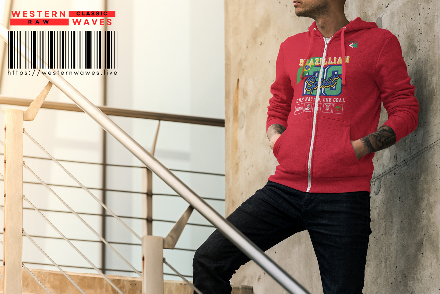 Unisex Full Zip Hoodie_ N7* Series USFZHOODIE PT2WW008_ Limited Edition Trendy Vibes by WesternWaves: