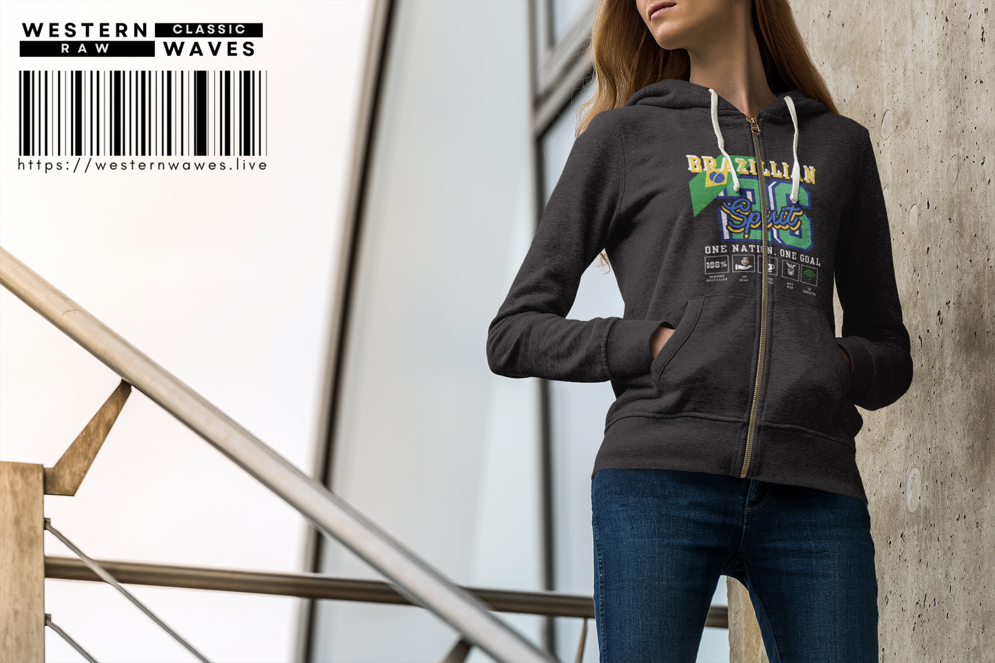 Unisex Full Zip Hoodie_ N7* Series USFZHOODIE PT2WW008_ Limited Edition Trendy Vibes by WesternWaves:
