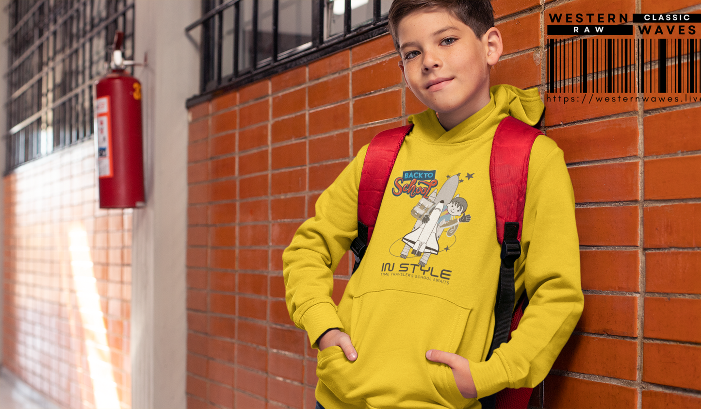 Youth Heavy Blend Hooded Sweatshirt_ Cozy Comfort & Playful Prints for Active Kids_ N8 Series YHBHS002_ Back to School Series Limited Edition by WesternWaves: