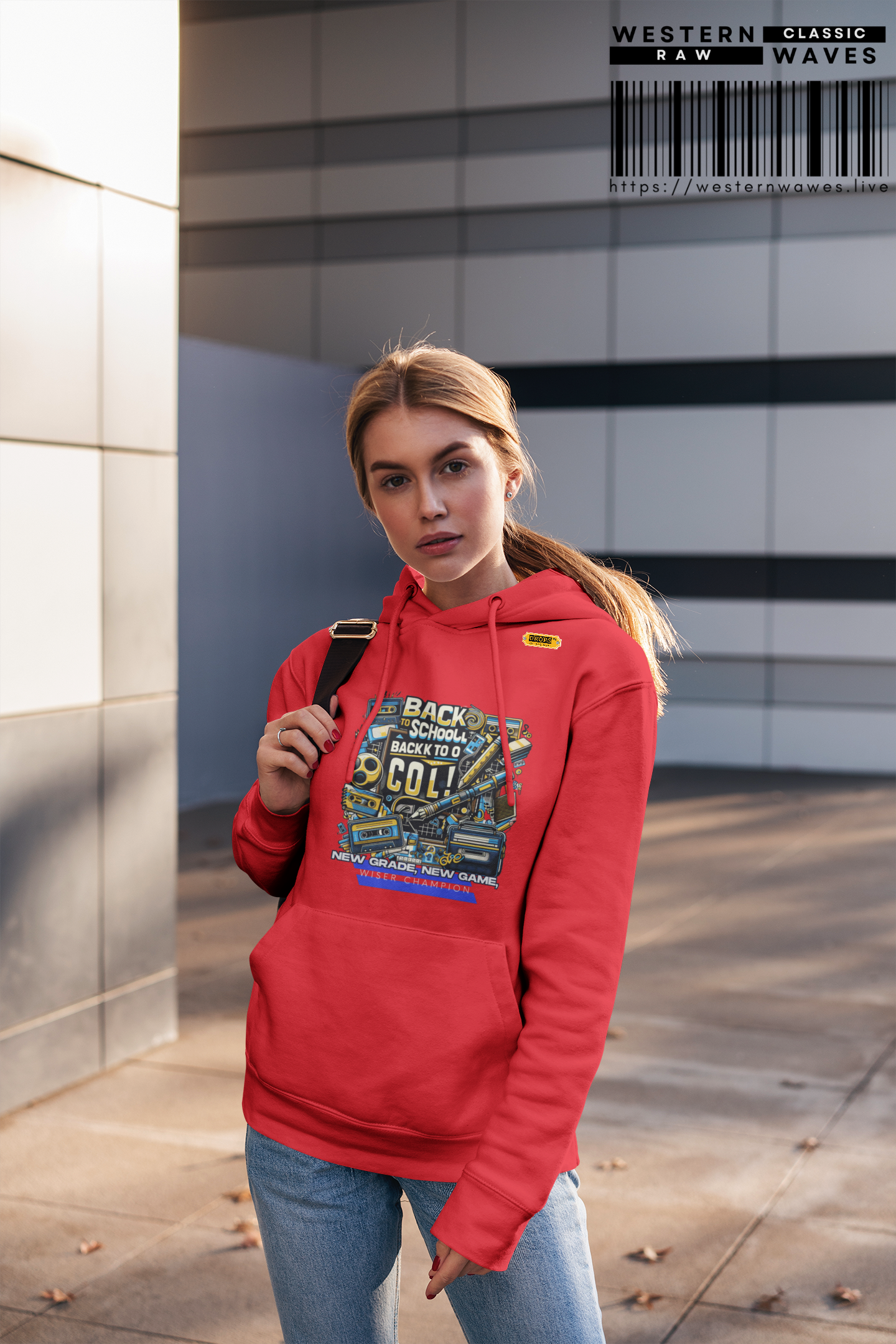 Youth Heavy Blend Hooded Sweatshirt_ Cozy Comfort & Playful Prints for Active Kids_ N8* Series YHBHS003_ Back to School Series Limited Edition by WesternWaves: