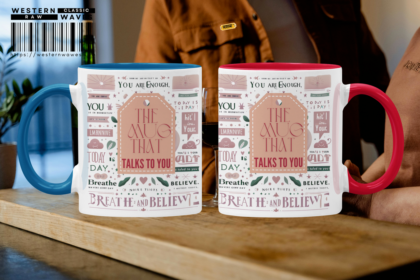 Accent Mug 11oz_ N8* Series AMUG PT2WW001_ LImited Edition School/Office Desktop Special by WesternWaves: