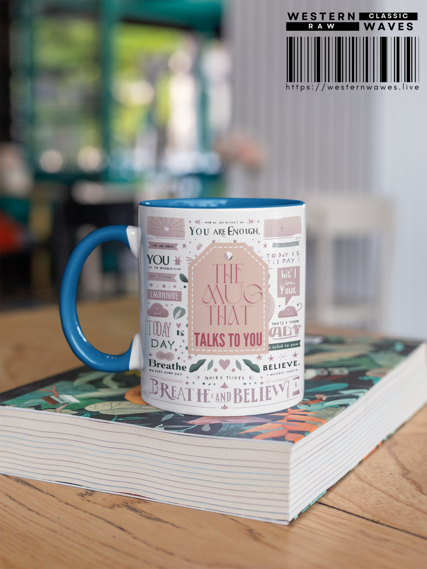 Accent Mug 11oz_ N8* Series AMUG PT2WW001_ LImited Edition School/Office Desktop Special by WesternWaves: