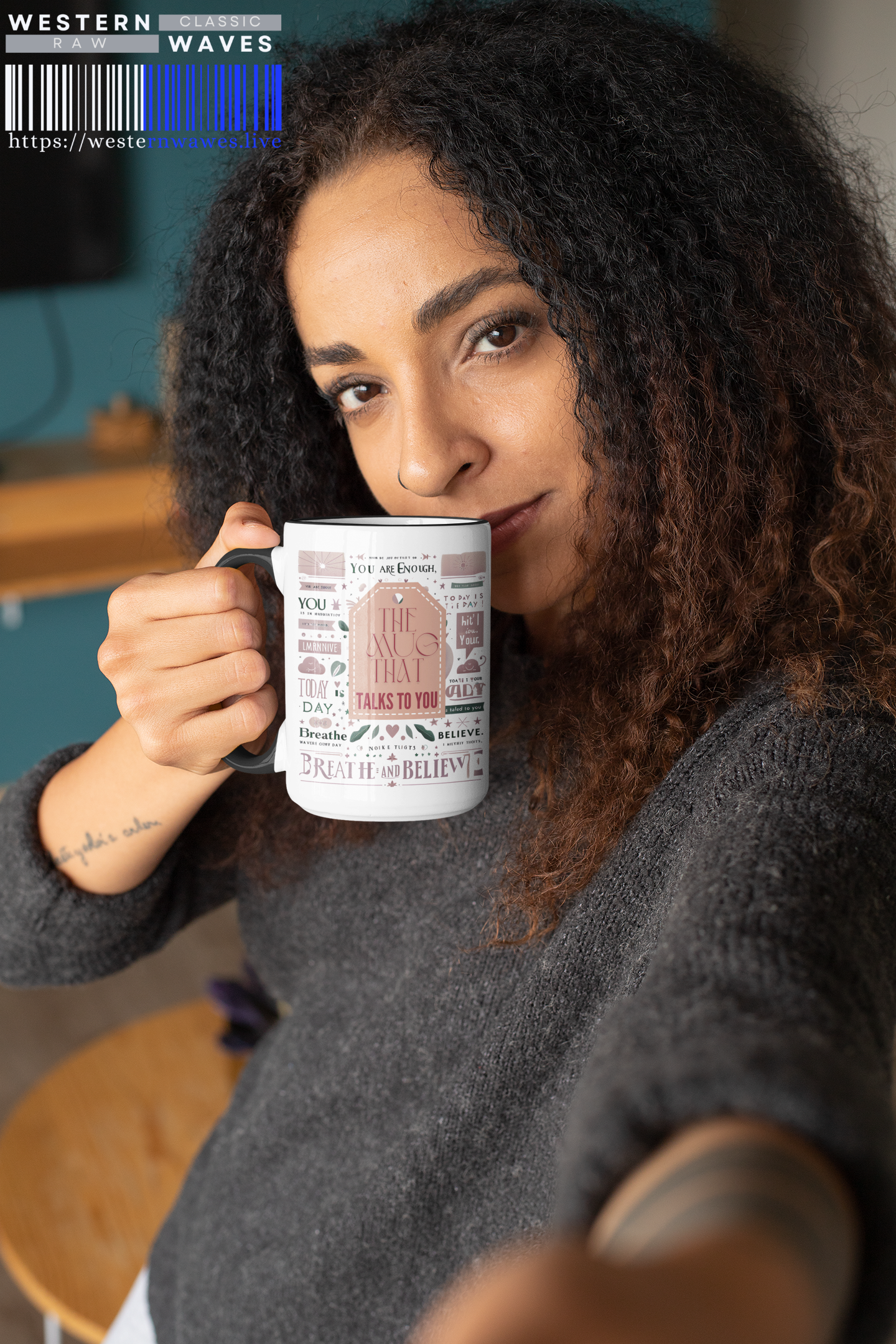 Accent Mug 11oz_ N8* Series AMUG PT2WW001_ LImited Edition School/Office Desktop Special by WesternWaves: