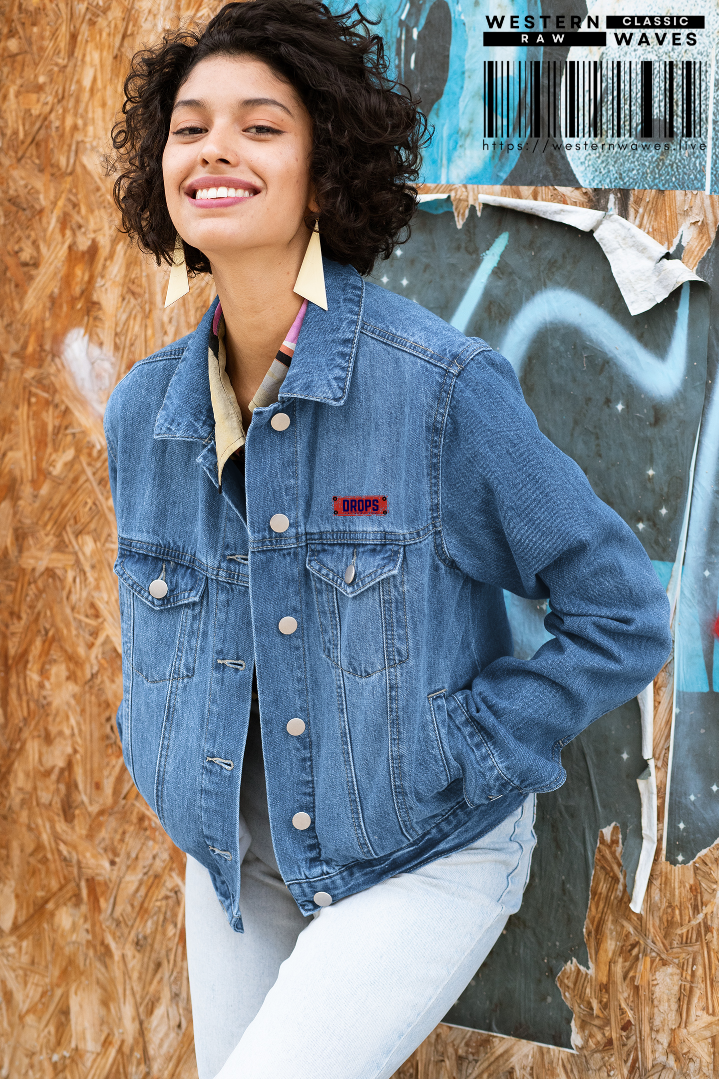 Unisex Denim Jacket_ N8* Series USDNIMJKT PT2WW001_ Limited Edition Trendy Denim Outerwear by WesternWaves: