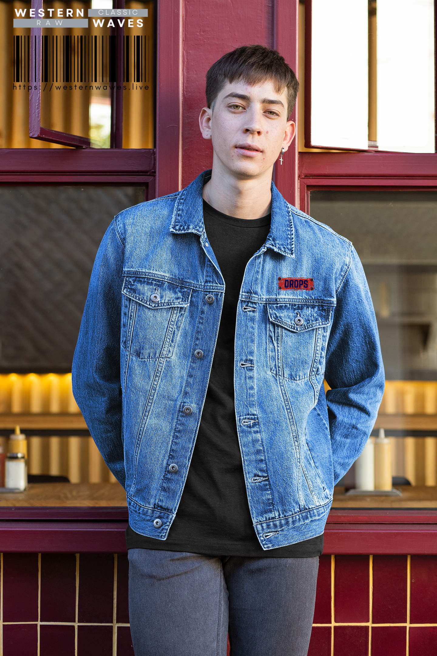Unisex Denim Jacket_ N8* Series USDNIMJKT PT2WW001_ Limited Edition Trendy Denim Outerwear by WesternWaves: