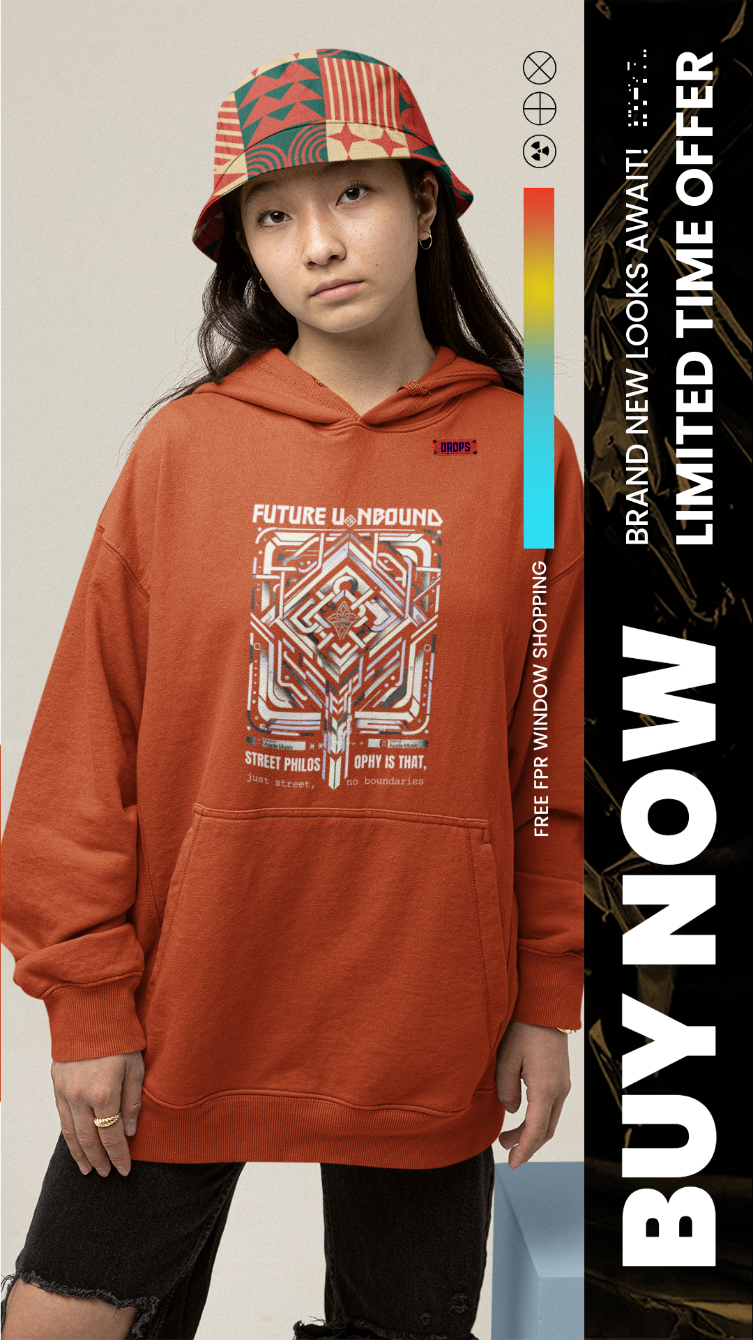 Unisex Full Zip Hoodie_ Series UWD 042_ Limited Edition Unisex Zip-Up Sweater by WesternWaves: