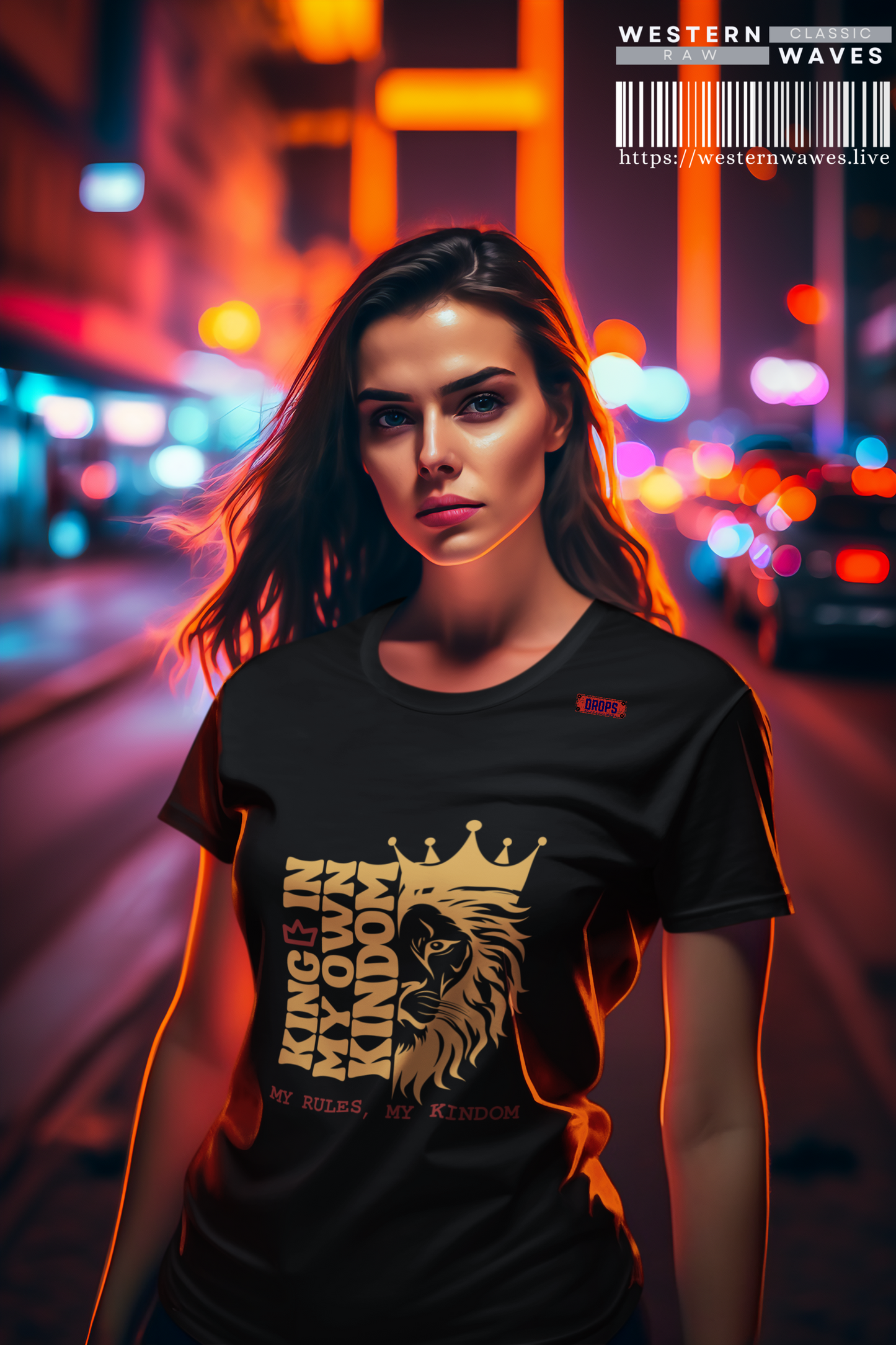 Casual Tee_ Series UWD 070_ Limited Edition Casual Streetwear Tee by WesternWaves: