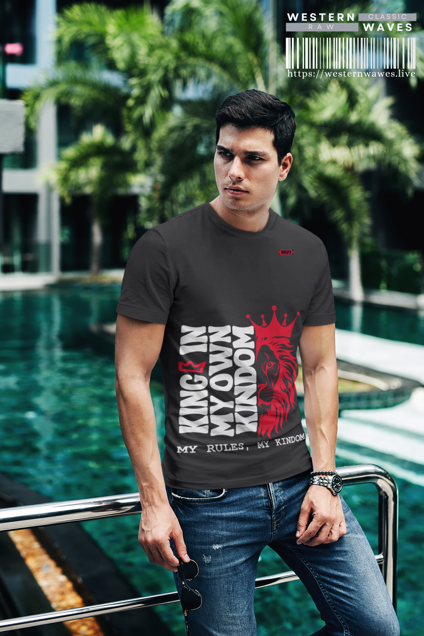 Casual Tee_ Series UWD 070_ Limited Edition Casual Streetwear Tee by WesternWaves: