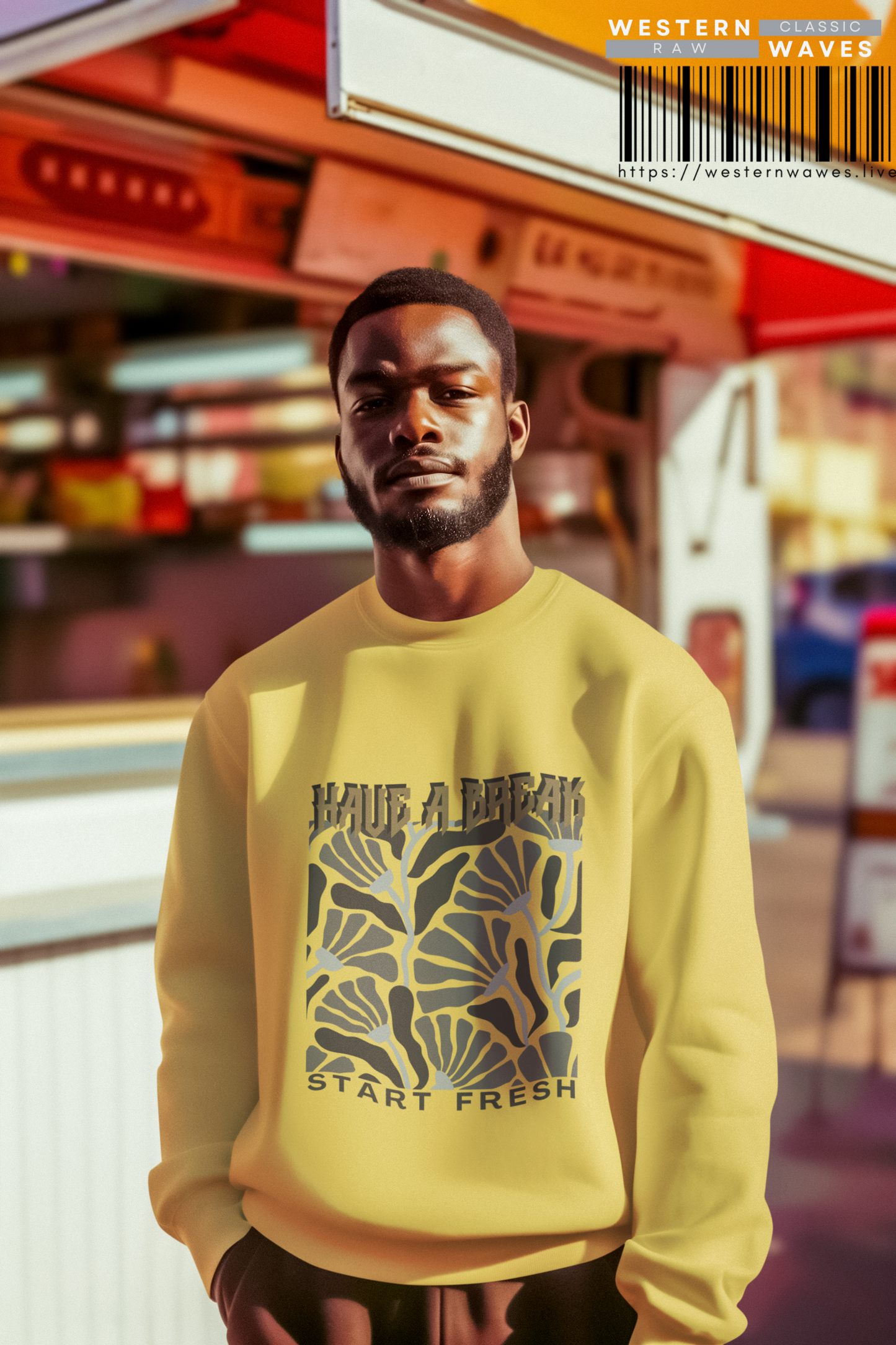 Unisex Sponge Fleece Raglan Sweatshirt_ Series UWD 062_ Limited Edition Cozy Fashion Streewear by WesternWaves: