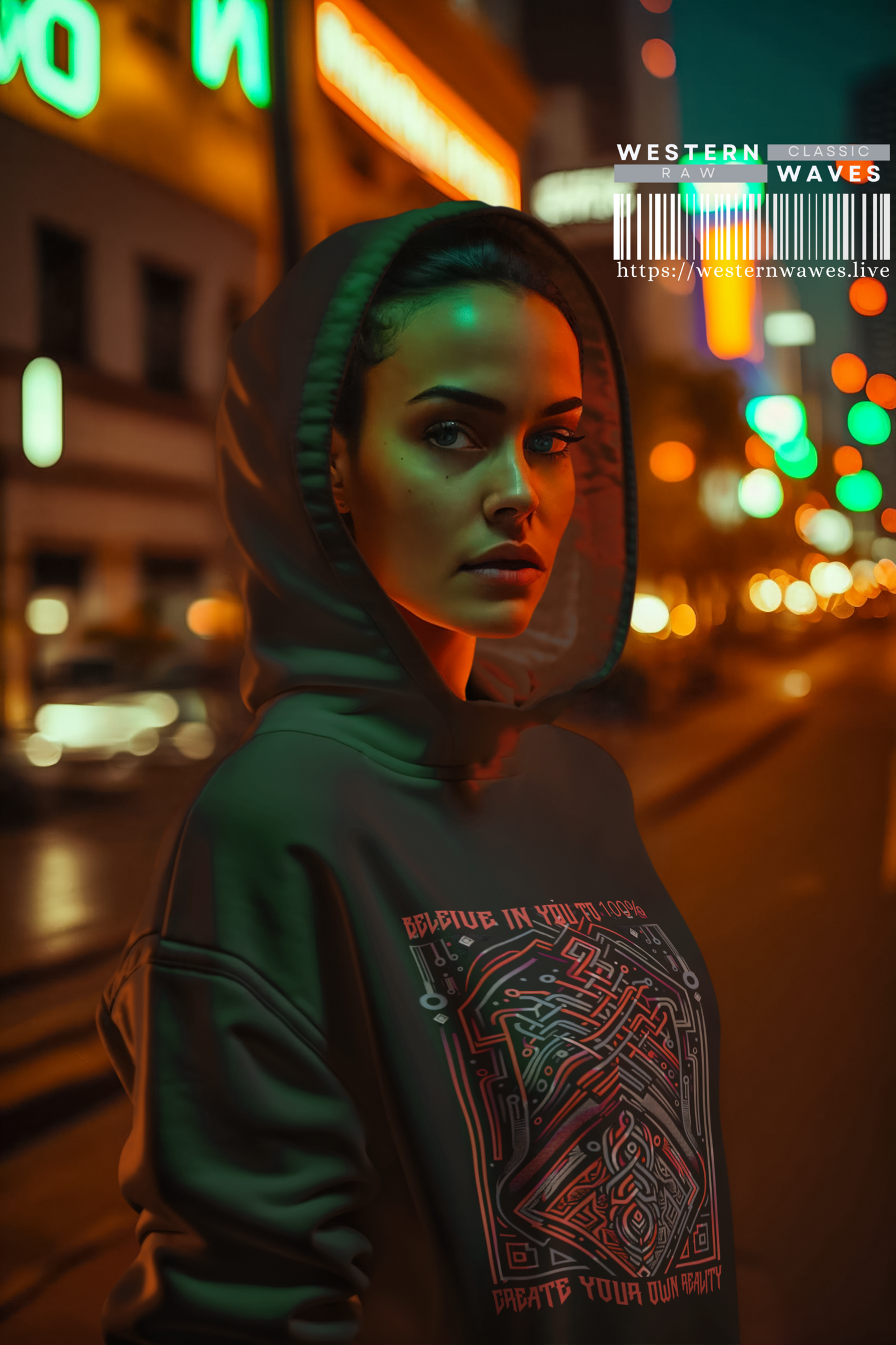 Unisex Lightweight Hooded Sweatshirt_ Series UWD 0052_ Limited Edition Streetwear Classic by WesternWaves: