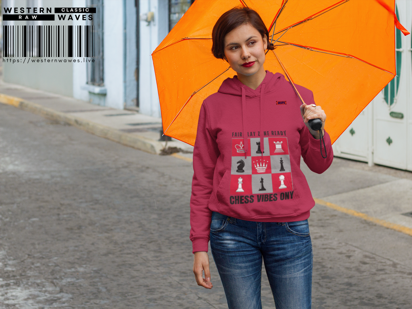 Unisex Full Zip Hoodie_ UWDP3_ Series N8+ USFZH PT2WW001_ Limited Edition Unique Chess Merch by WesternWaves: