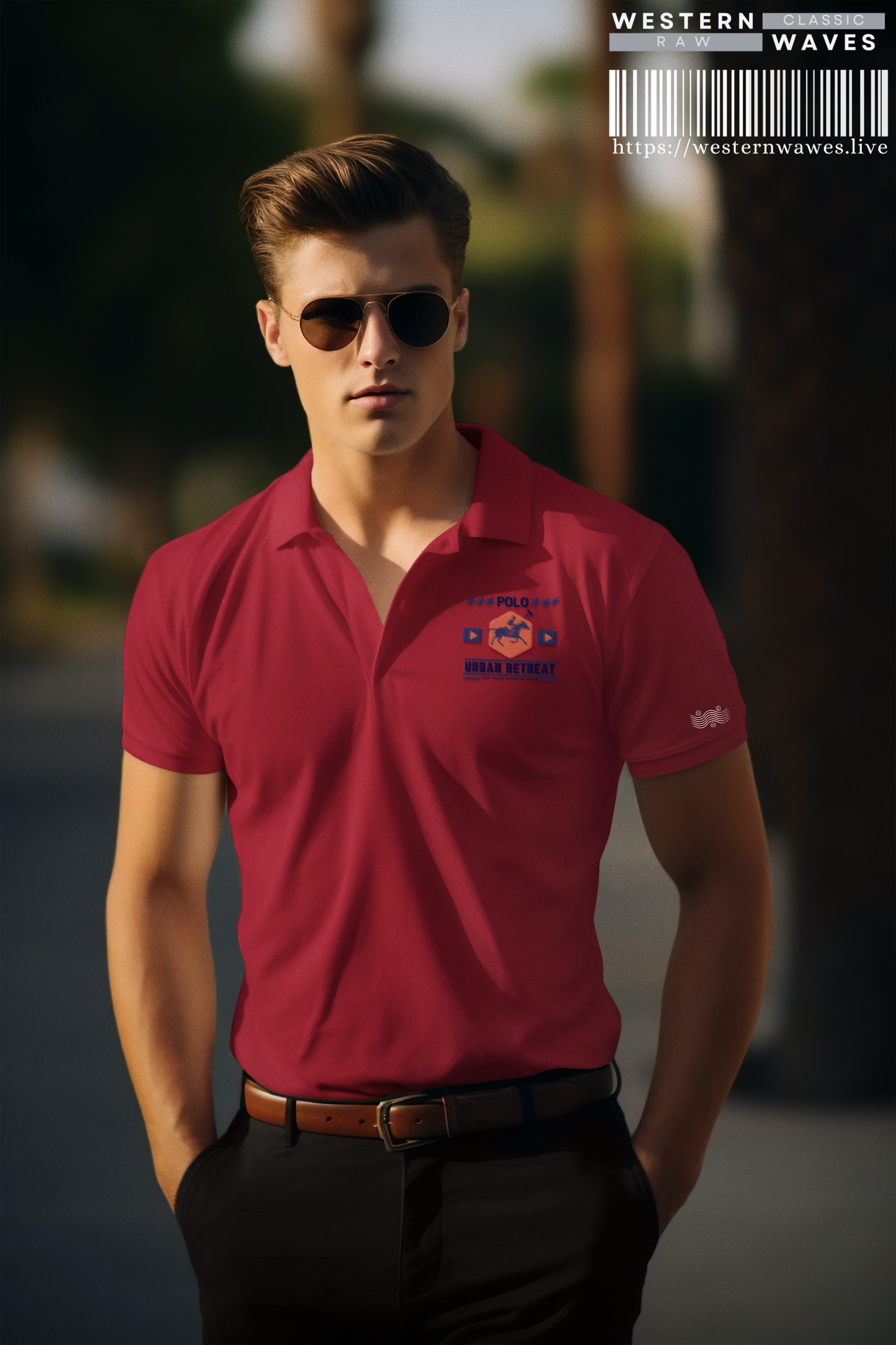 Unisex Polo Shirt_ Series N8+ USPOLOS PT2WW001_ LYVIDA 001_ Limited Edition Casual Fashion by WesternWaves: