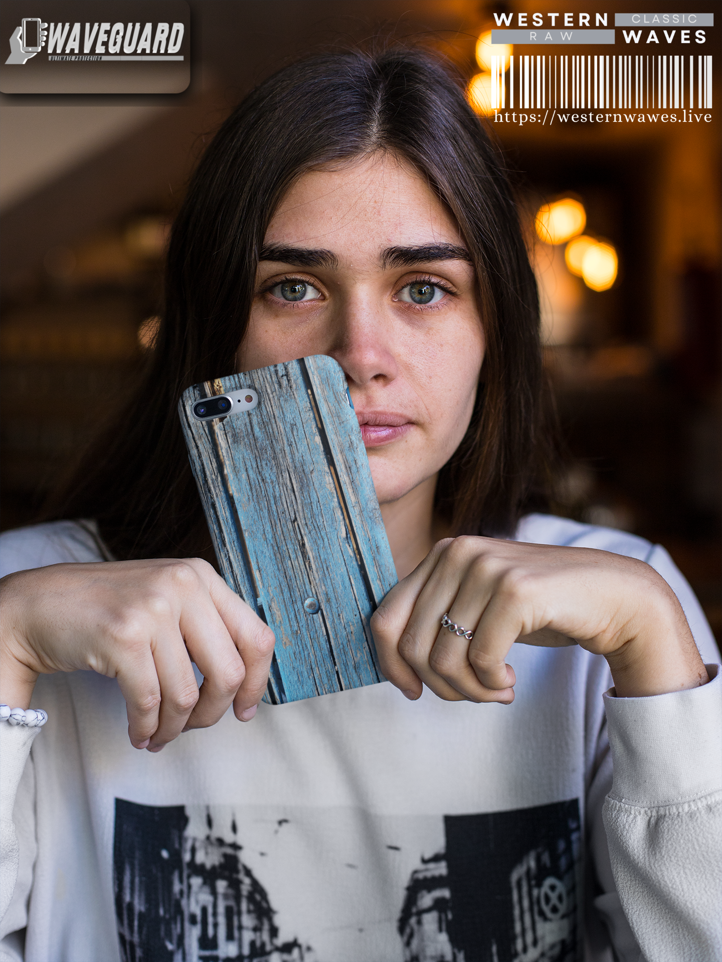 Tough Cases_ iPhone Case_ Series N8+ TCPCASE PT2WW004_ Limited Edition Rustic Wooden Phone Case for iPhones by WesternWaves:
