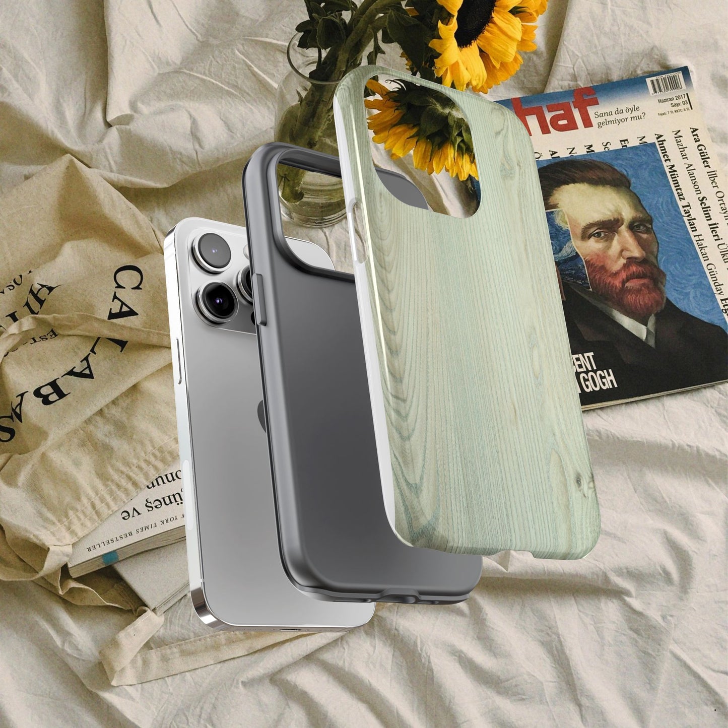 Tough Cases_ iPhone Case_ Series N8+ TCPCASE PT2WW005_ Limited Edition Wooden Grain Phone Case for iPhones by WesternWaves_