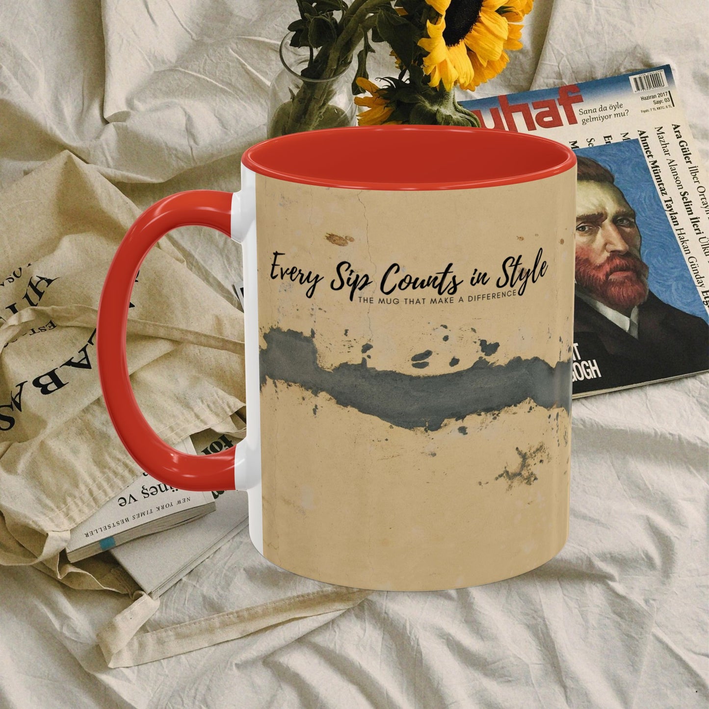 Accent Coffee Mug (11, 15oz) _ N3+ Series ACMUG PT2WW005_ Limited Edition Blend Style & Functionality by WesternWaves: