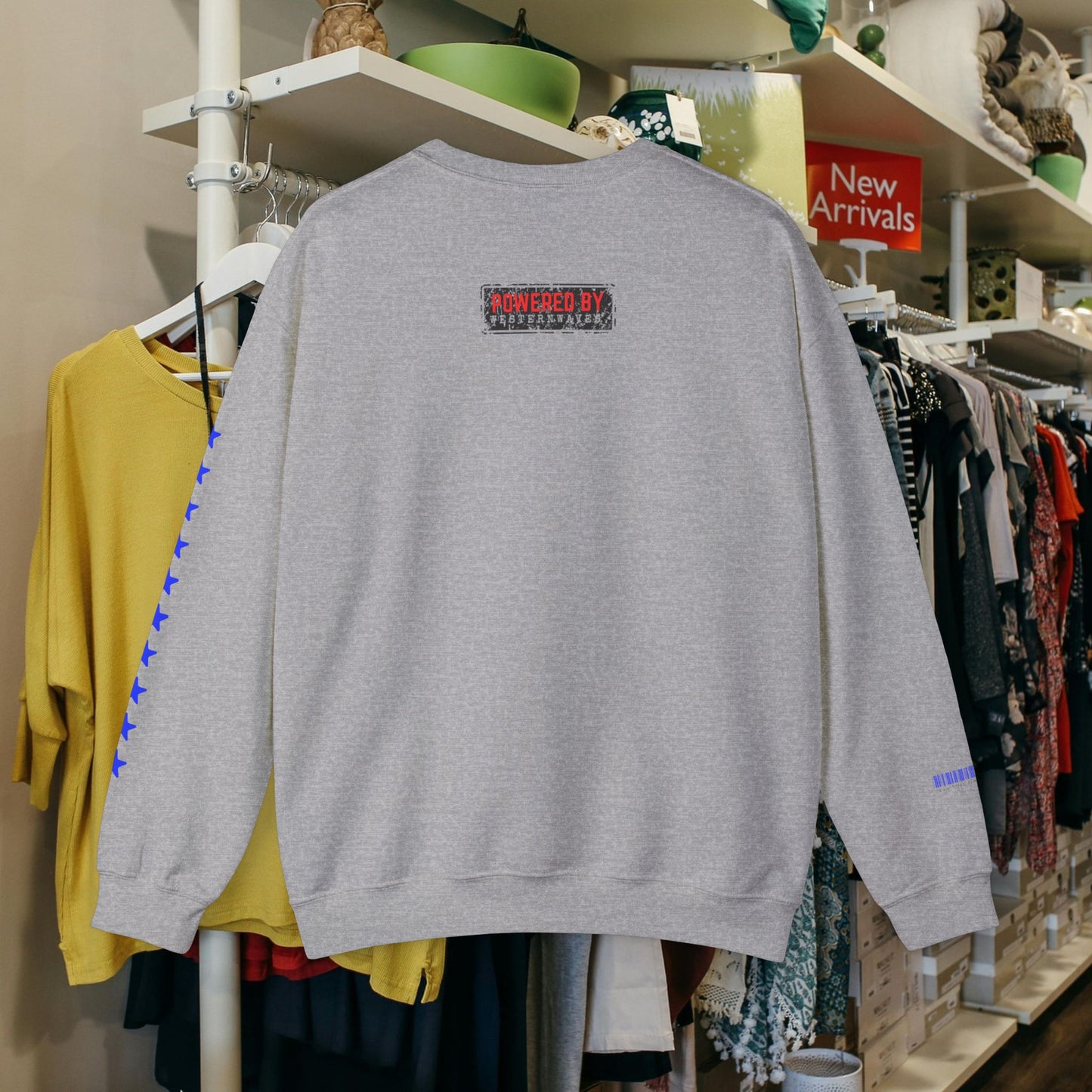Unisex Heavy Blend™ Crewneck Sweatshirt_ N2 Sports Series UHBCSS PT2WW005_ Limited Edition ‘Zeztz’ Brand Sports Elements by WesternWaves:
