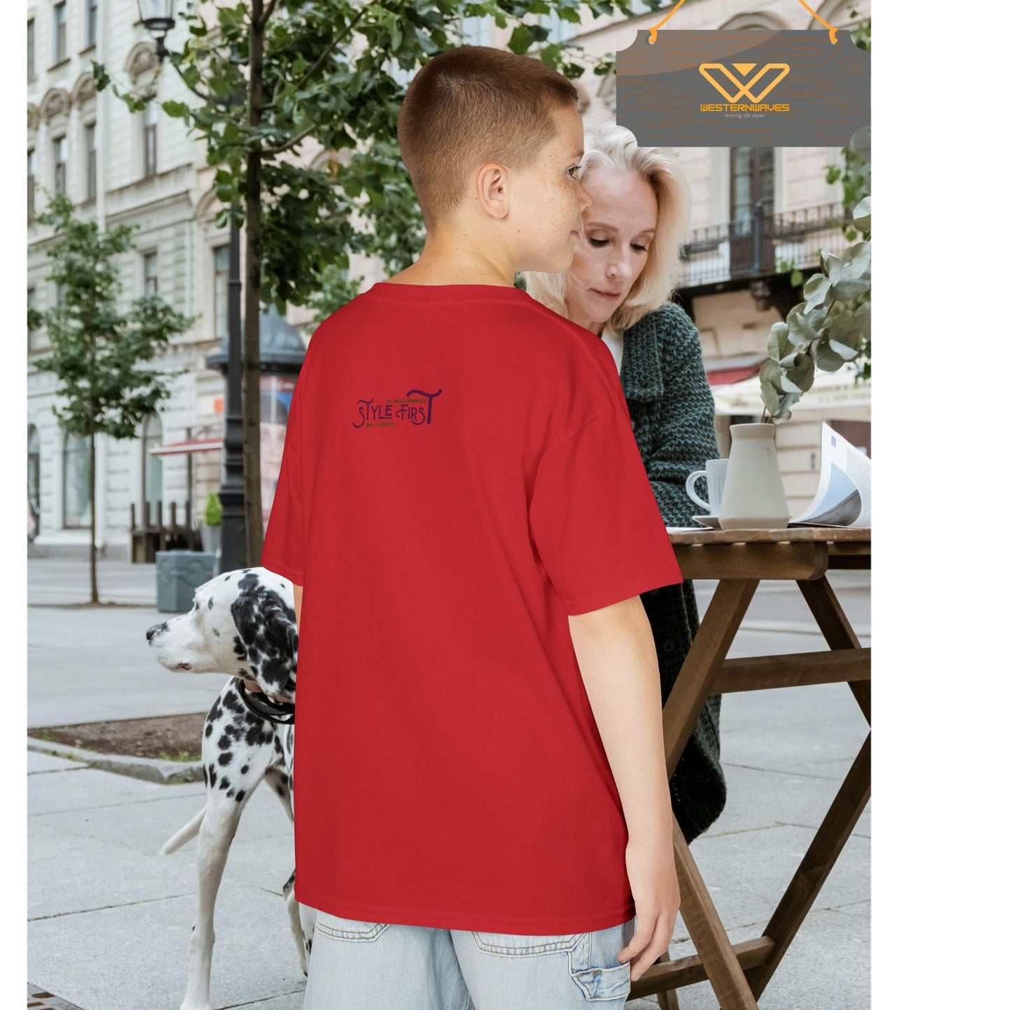 Kids Heavy Cotton™ Tee_ N2+ Series KHCT PT2WW009_ Limited Edition Durable Comfort for Every Adventure by WesternWaves: