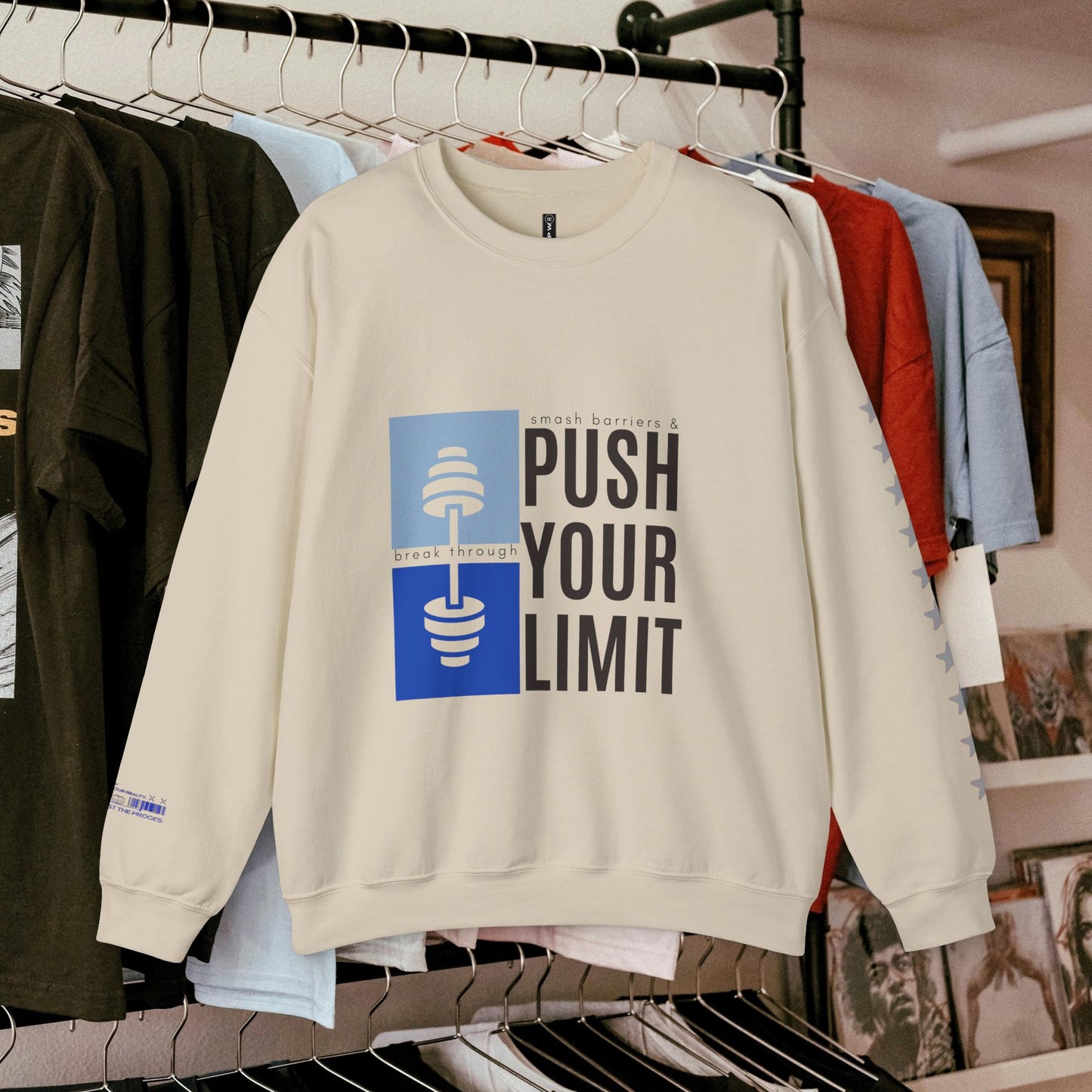 Unisex Heavy Blend™ Crewneck Sweatshirt_ N+ Series UHBCSS PT2WW027_ Limited Edition by WesternWaves: