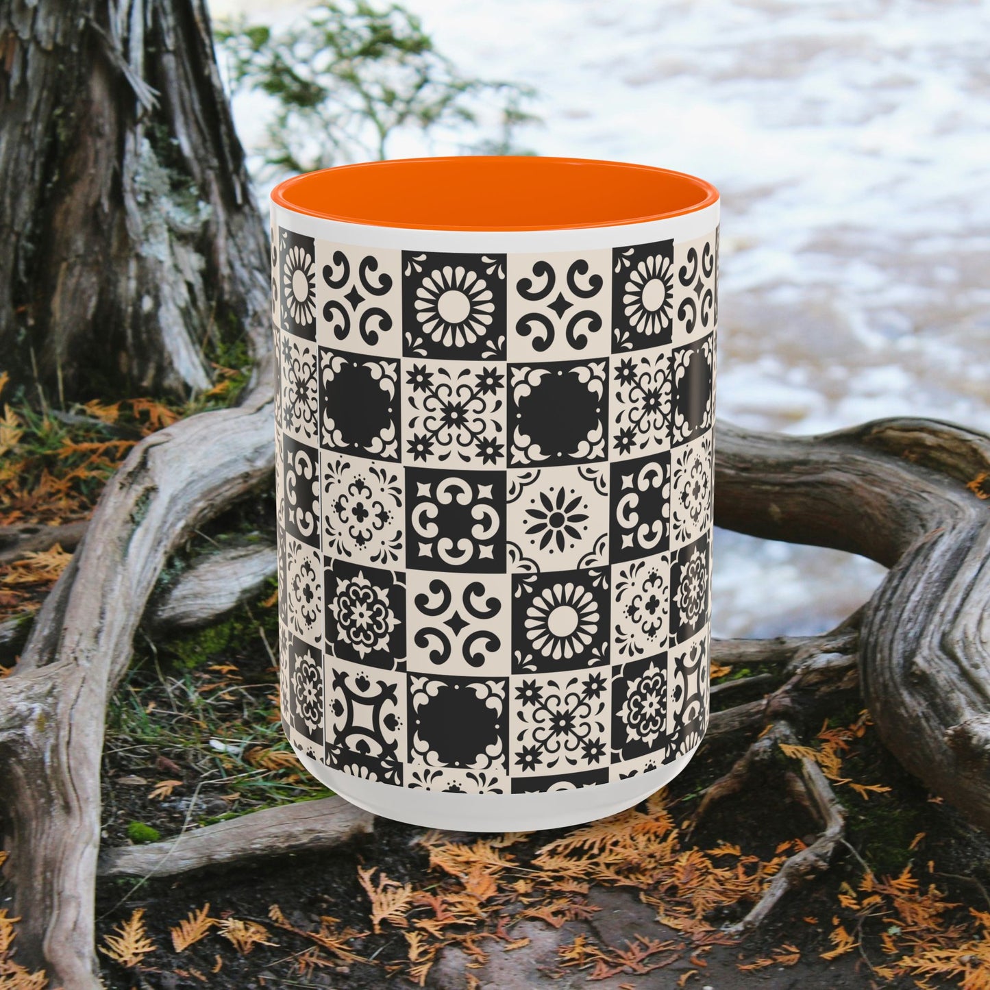 Accent Coffee Mug (11, 15oz)_ N+ Series ACMUG PT2WW004_ Limited Edition Mug by WesternWaves