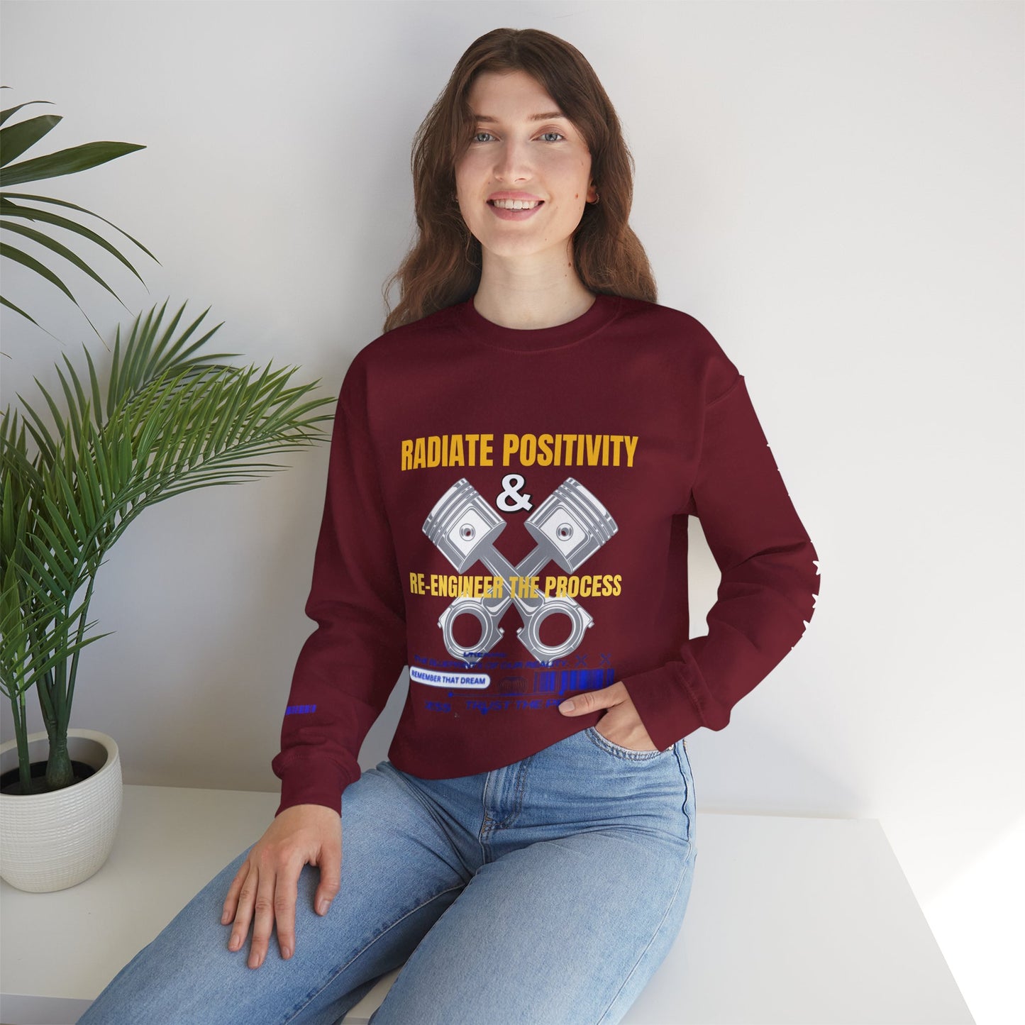 Unisex Heavy Blend™ Crewneck Sweatshirt_ N3+ Series UHBCSS PT2WW005_ Limited Edition Pure Luxury By WesternWaves: