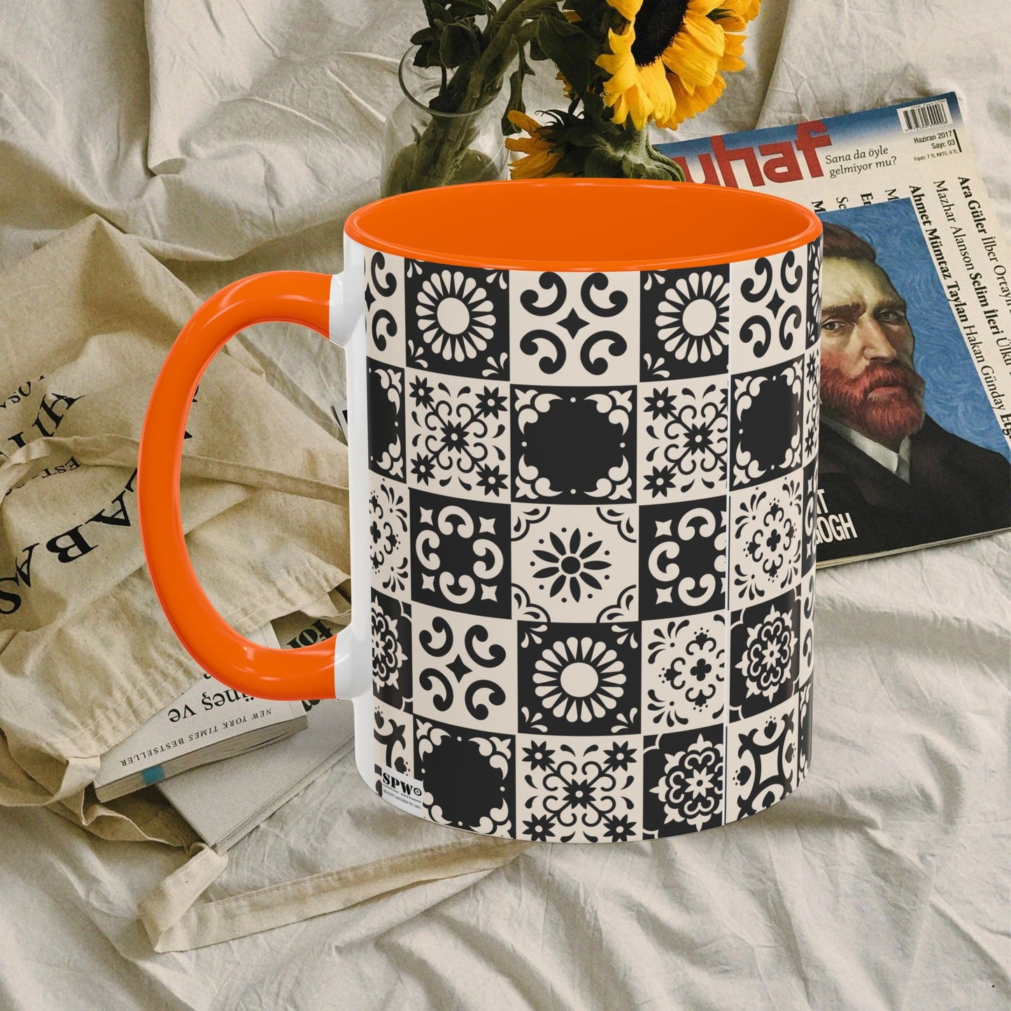 Accent Coffee Mug (11, 15oz)_ N+ Series ACMUG PT2WW004_ Limited Edition Mug by WesternWaves