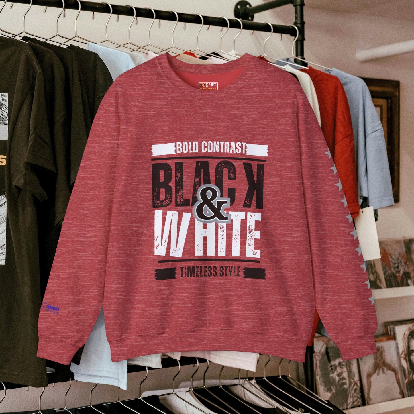 Unisex Heavy Blend™ Crewneck Sweatshirt_ N+ Series UHBCSS PT2WW028_ Limited Edition by WesternWaves: