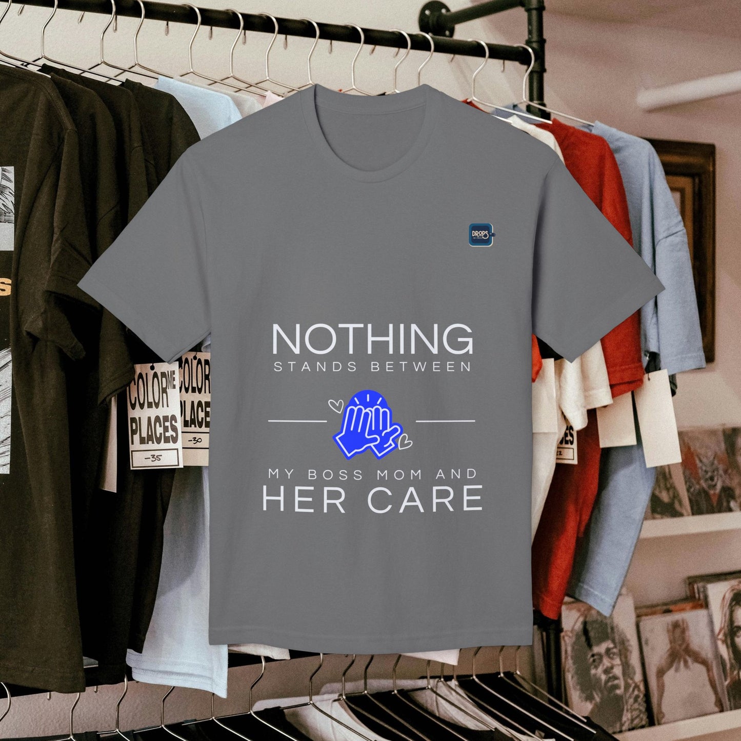 Unisex Midweight T-shirt, Made in USA_ N+ Series UMTS PT2WW007_ Limited Edition Design by WesternWaves: