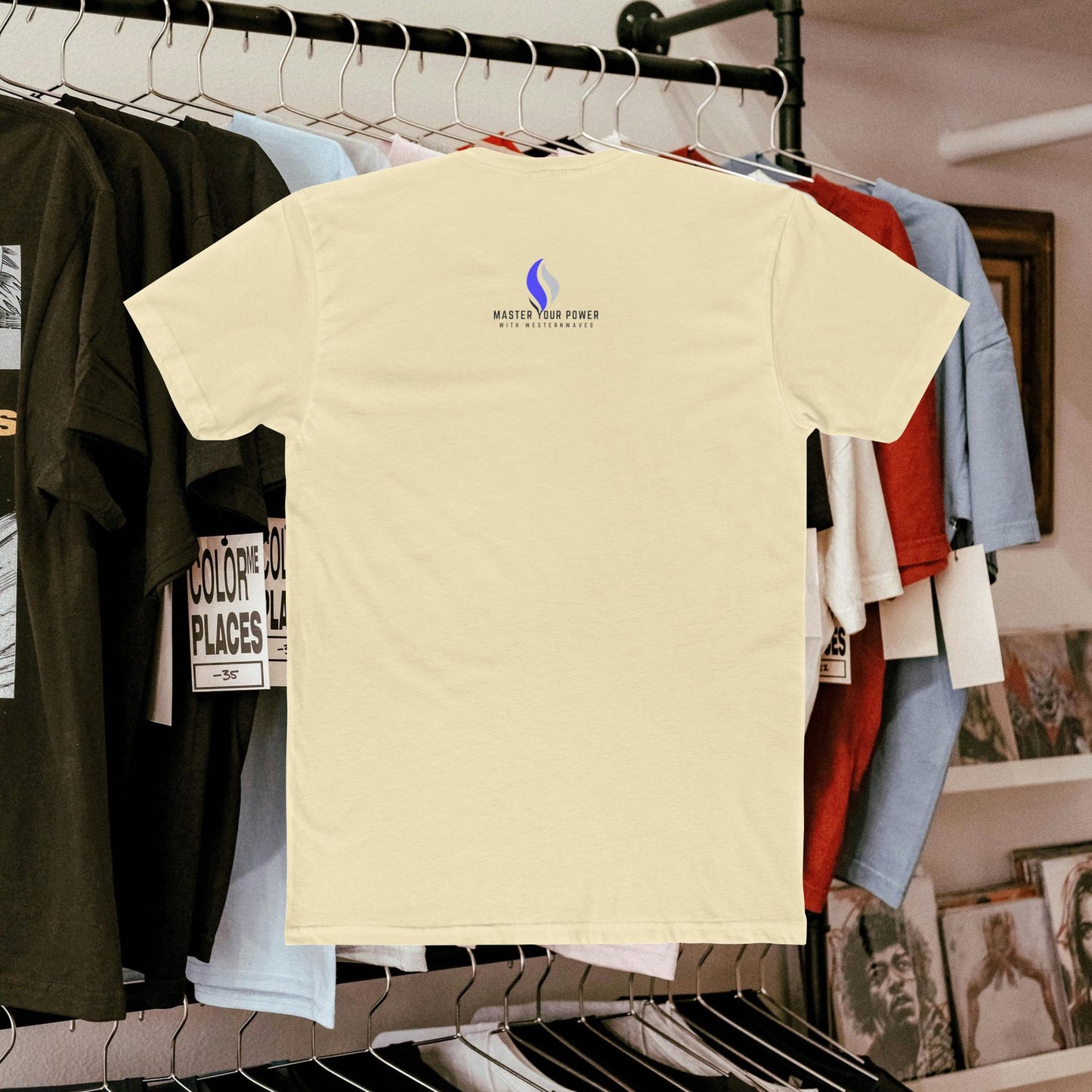 Unisex Cotton Crew Tee_ N3+ Series USCCTEE PT2WW003_ Limited Edition Workout & Everyday Routine Pleasure by WestenWaves: