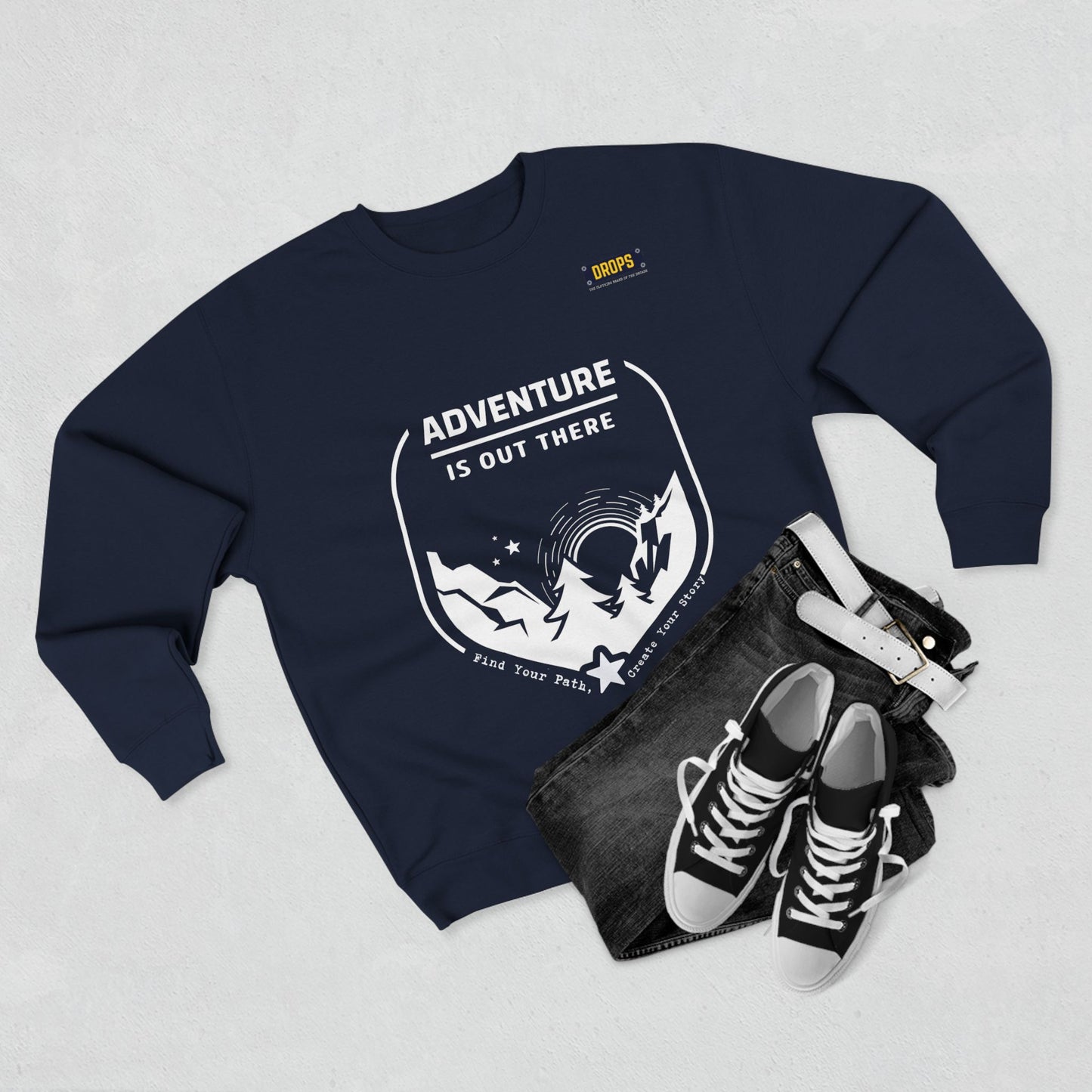 Unisex Crewneck Sweatshirt_ 04 July 2025_ Limited Edition Outdoor Gift for Adventure Lovers by WesternWaves: