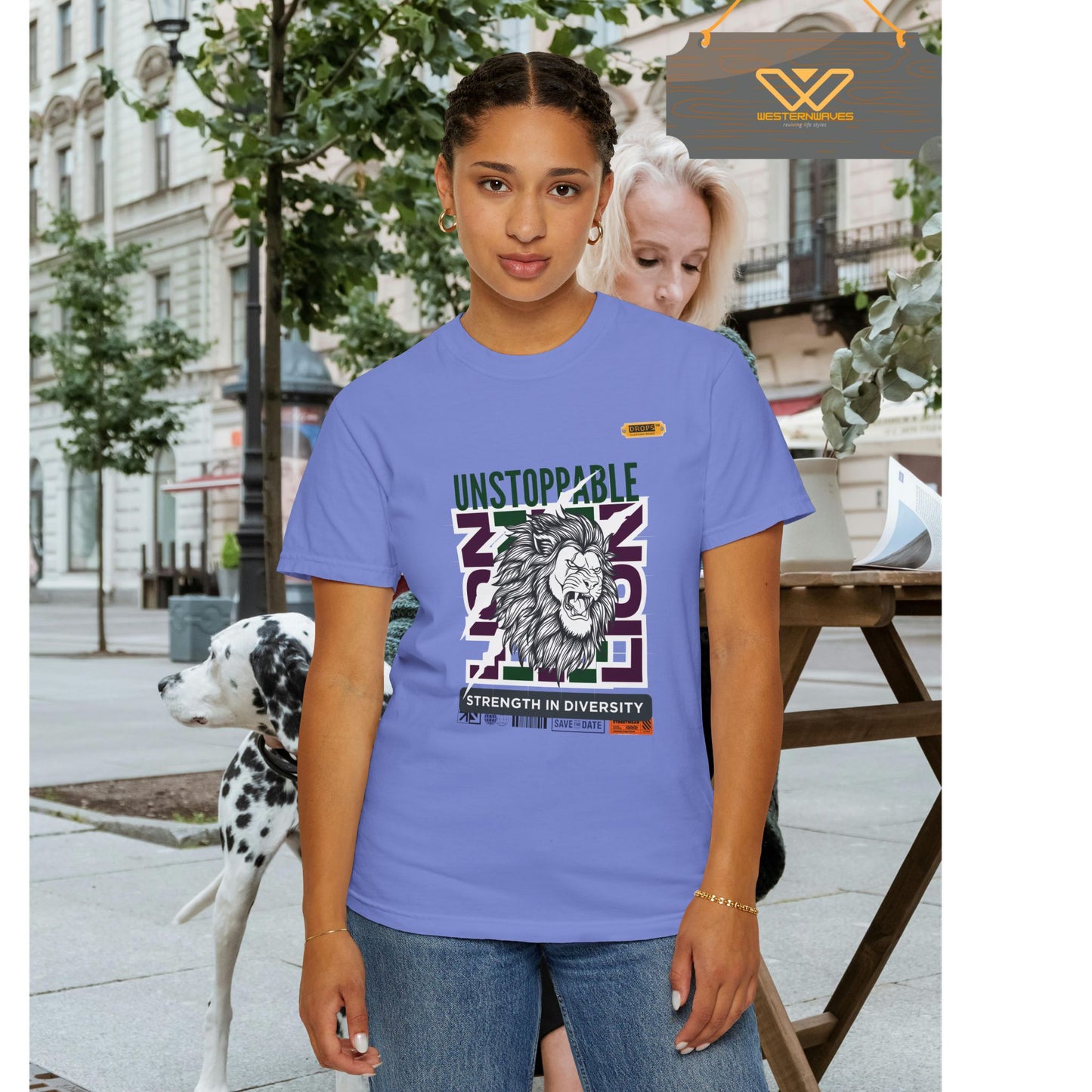 Unisex Garment-Dyed T-Shirt_ 26 June 2025_ Limited Edition Strength in Diversity by WesternWaves:
